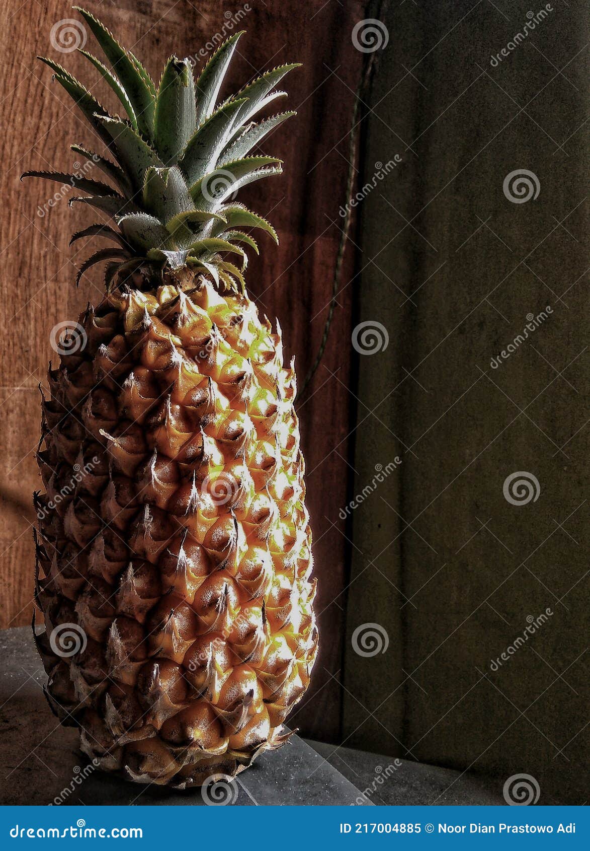 Pineapple is a Tropical Fruit that is High in Vitamins Stock Image