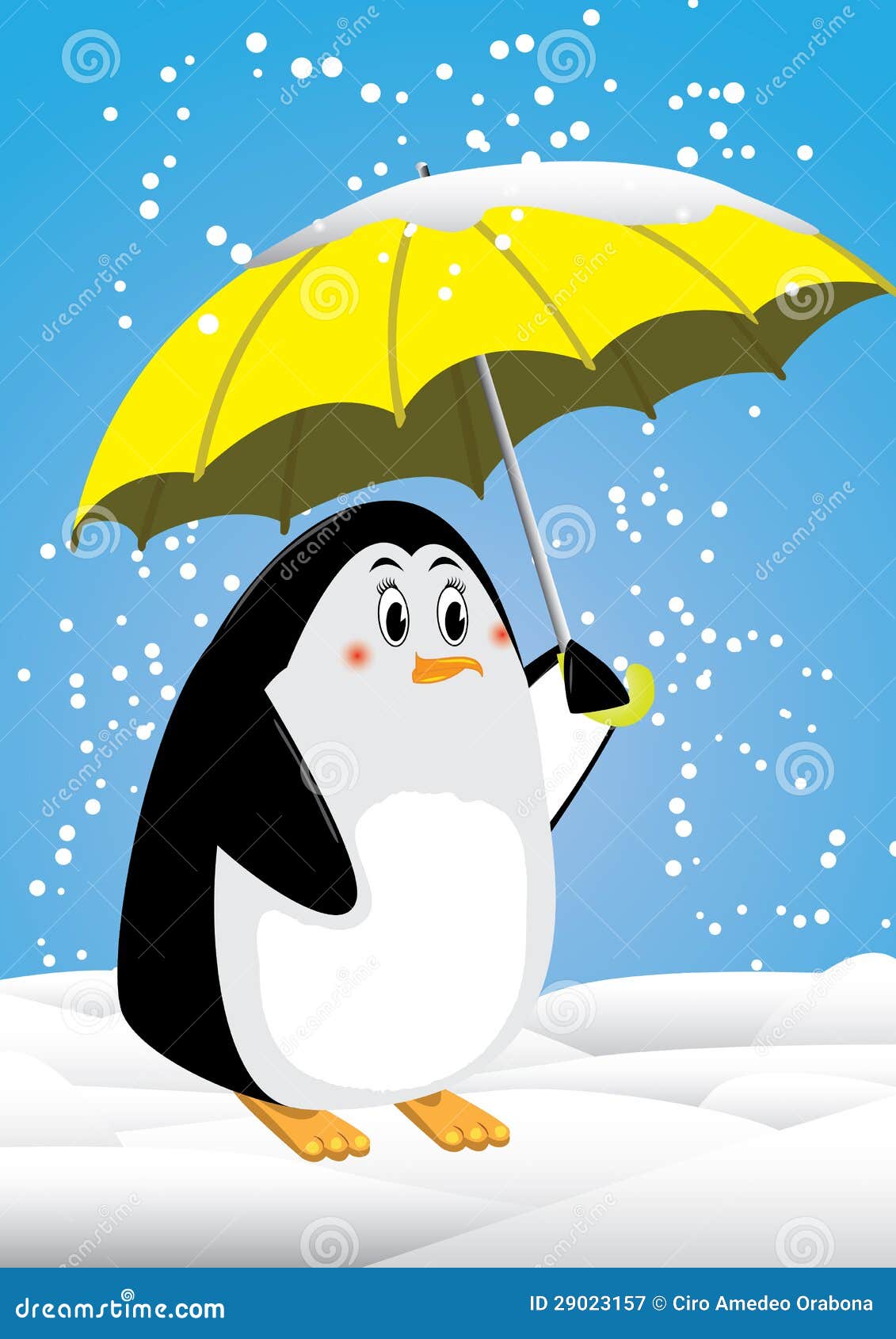 y paraguas ilustración del vector. Ilustración de animal - 29023157