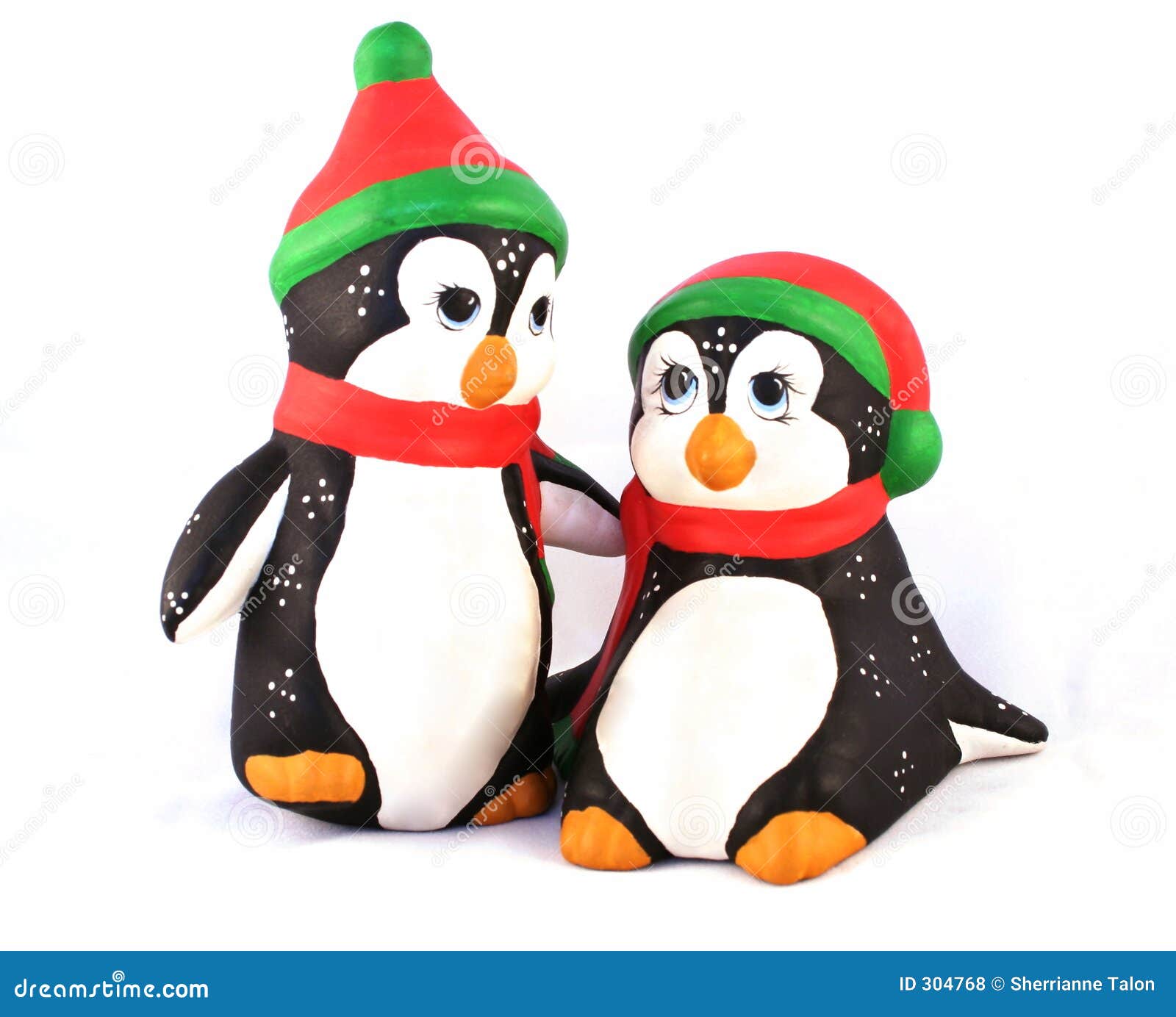 fotos de archivo libres de regalas pingüinos de la navidad image