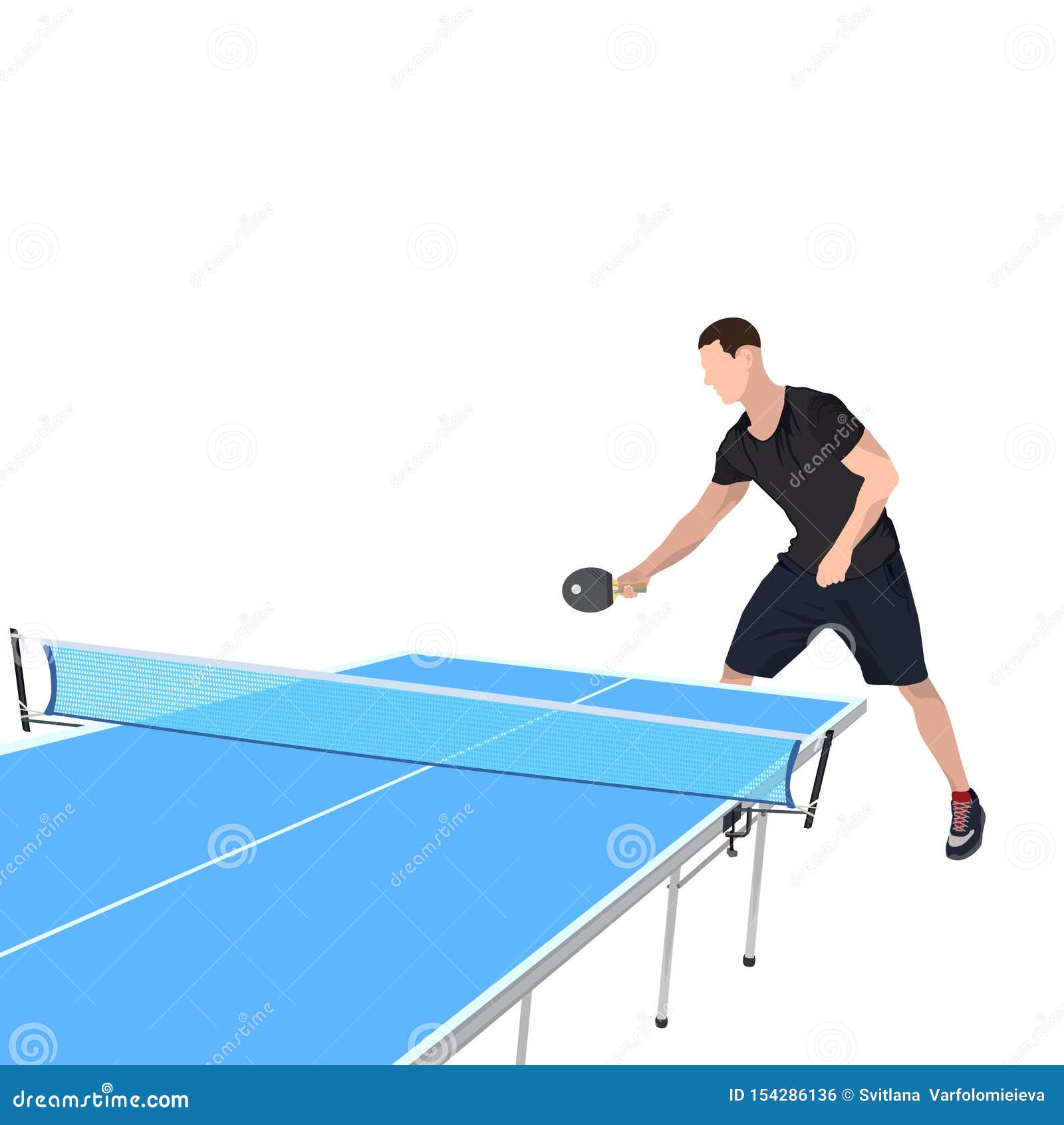 Ping pong or table tennis equipment set Royalty Free Vector