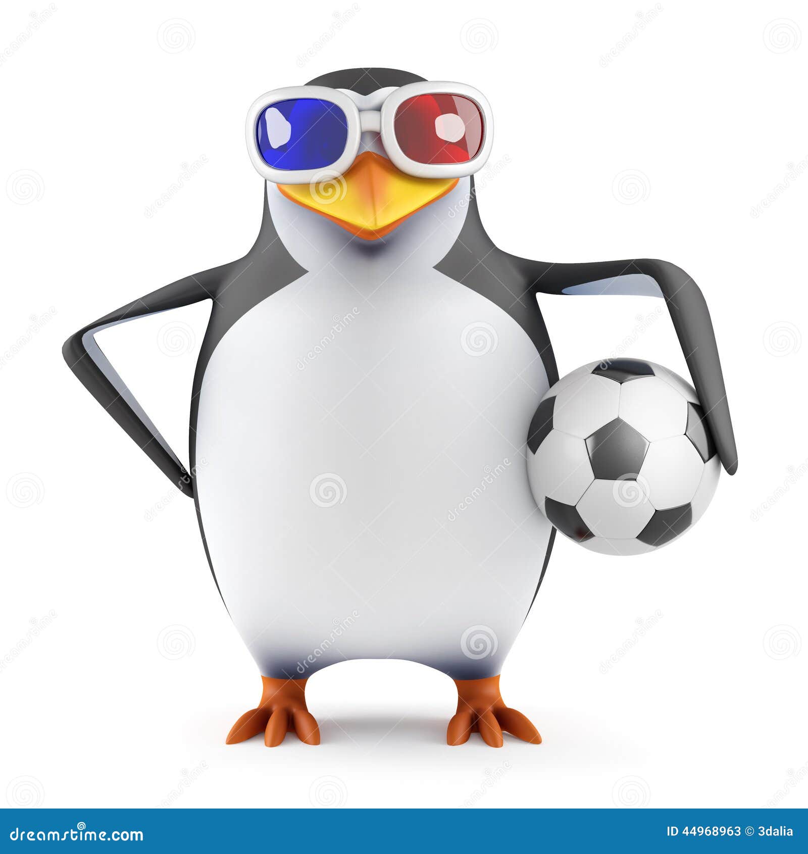 Pinguin d den gl%c3%a4sern d die einen fu%c3%9fball halten 44968963