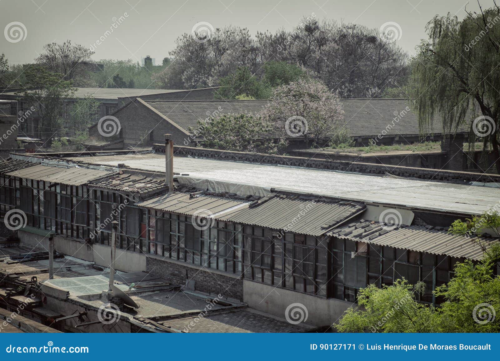 Pingyao oude fabriek. Foto van een oude Fabriek op Pingyao China