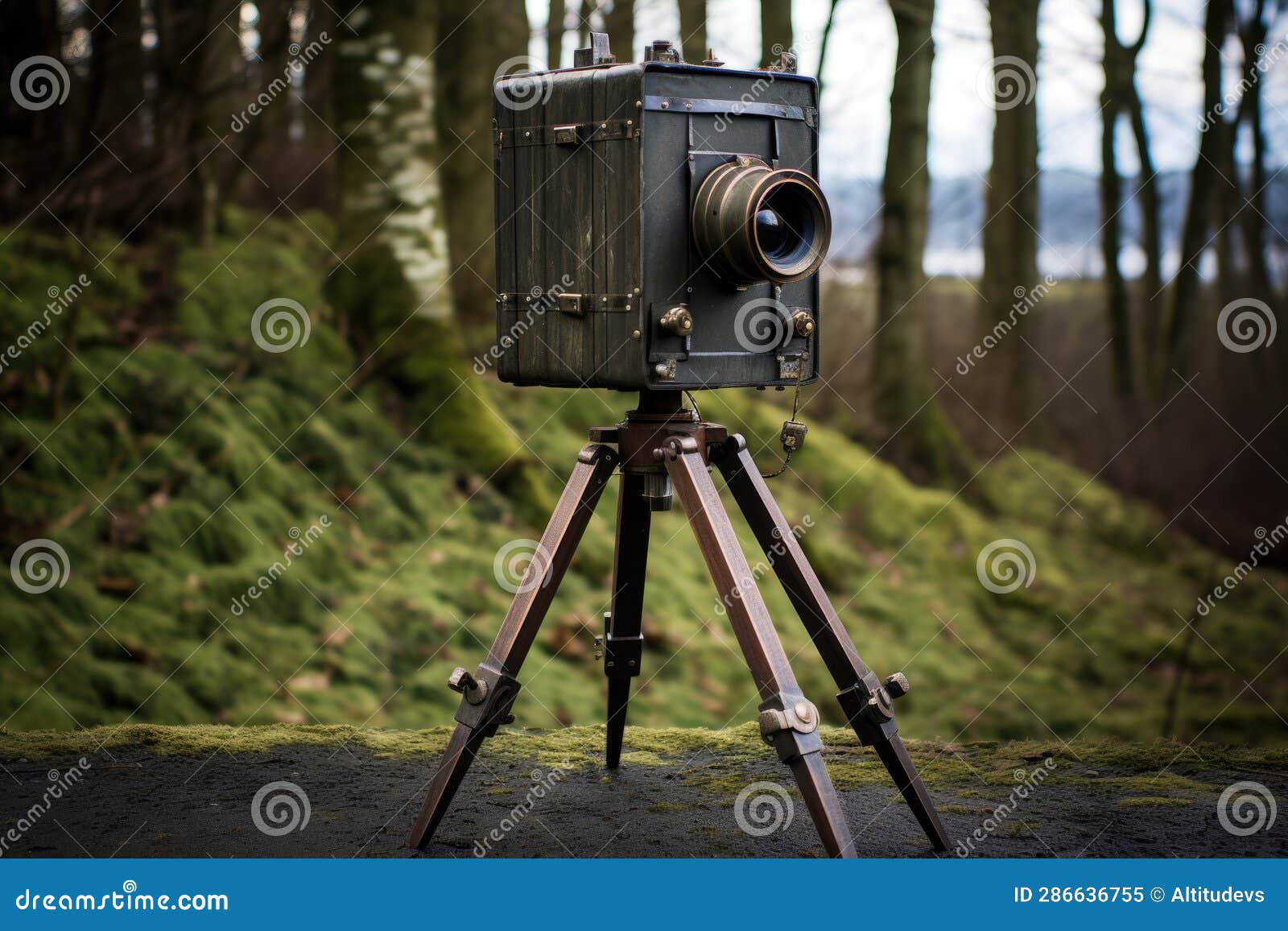 Pinhole Camera with Tripod and Shutter Release Stock Image Image of