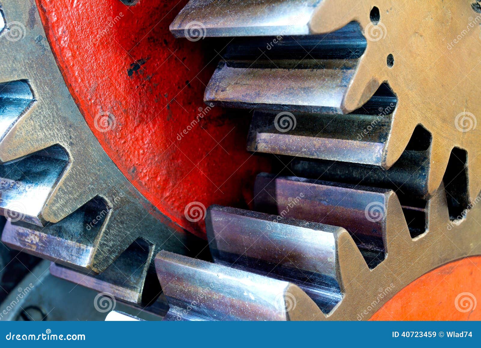 Pinion Gear for Mechanical Machine in Factory Stock Image Image of