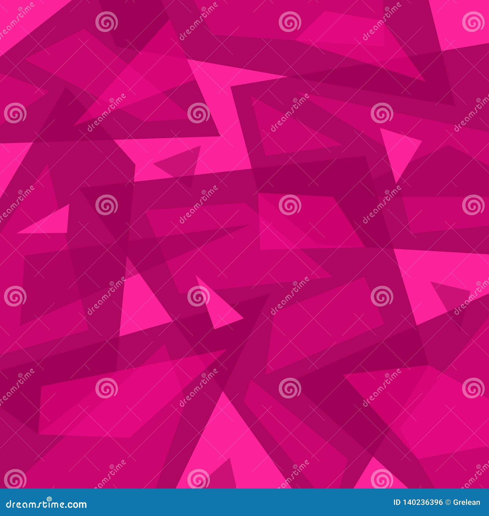 Pink Abstract Geometric Background. Scattered Shards Stock Vector