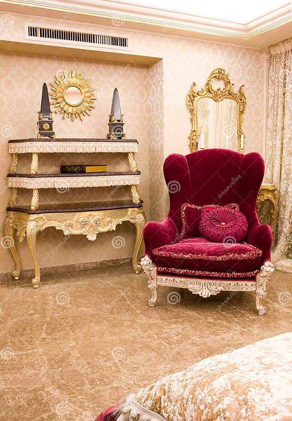 Pink armchair stock image. Image of seat, indoors, revival 10327505