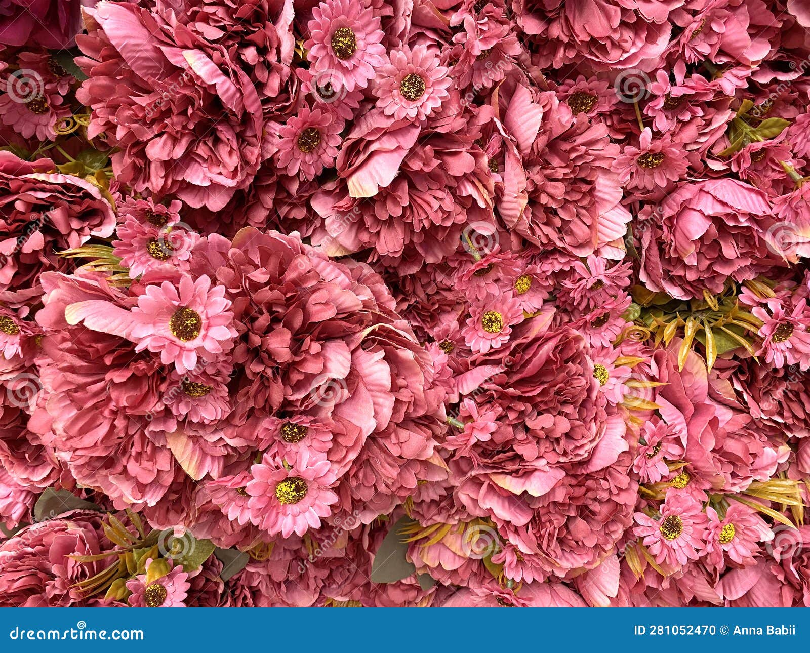 Pink Artificial Daisy Flowers Texture Stock Photo Image of romantic