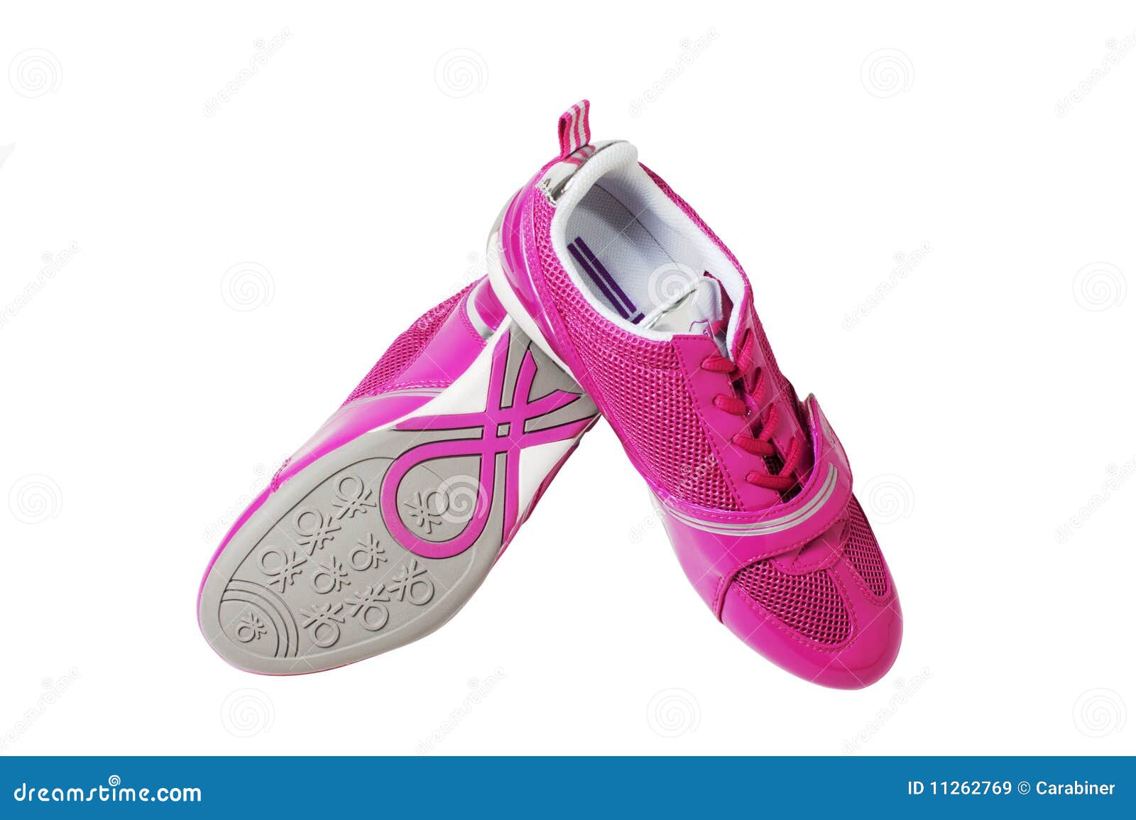 Pink athletic shoes stock image. Image of fashion, pink - 11262769