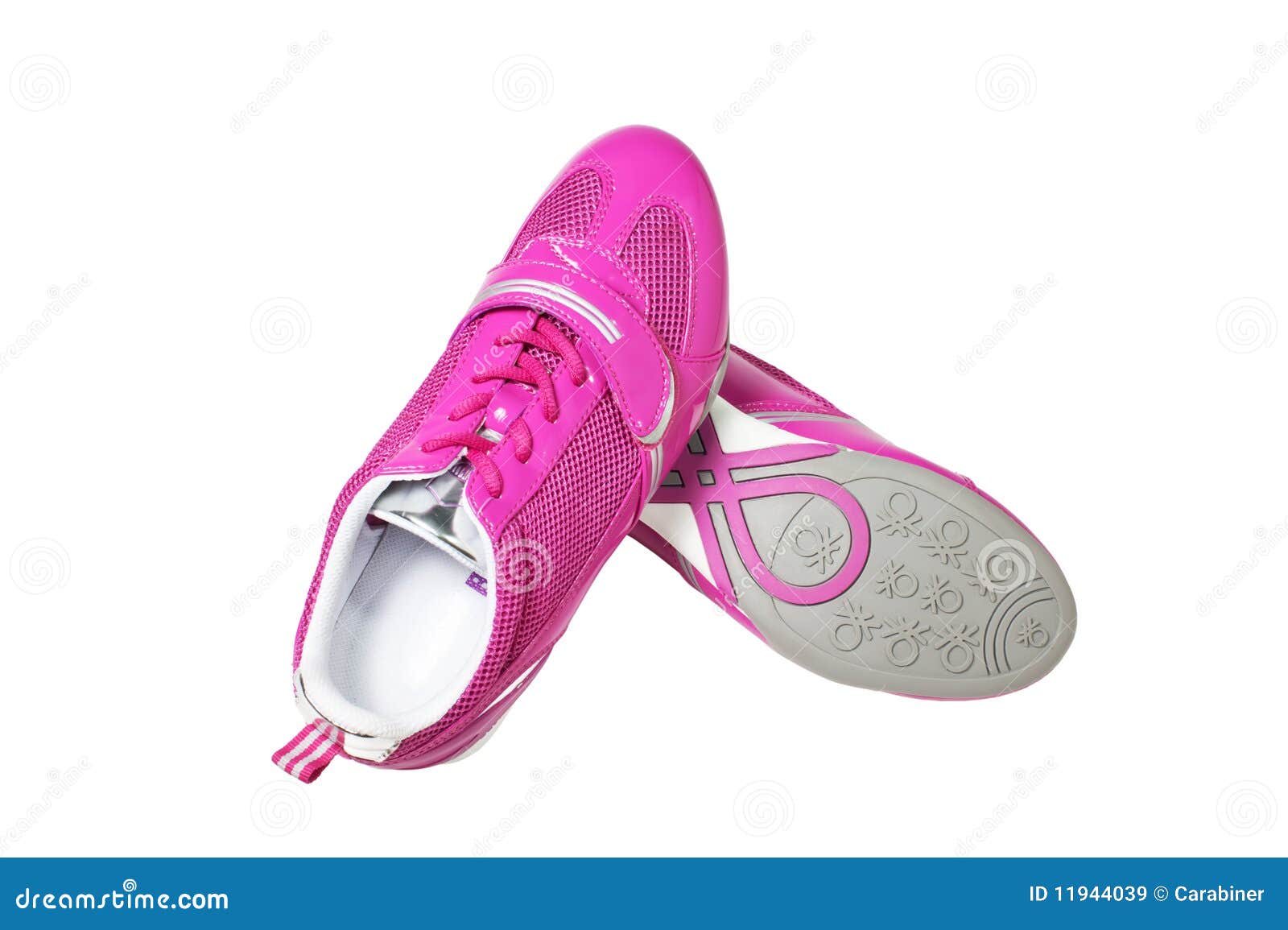 Pink athletic shoes stock image. Image of shoes, white - 11944039