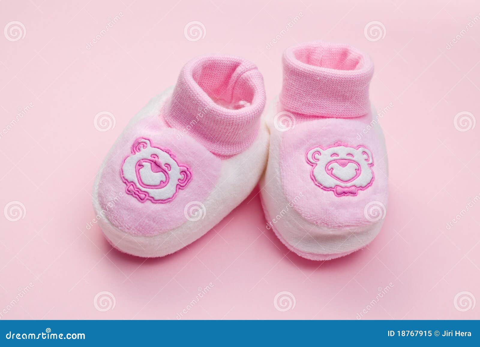 Pink baby shoes stock image. Image of dress, birth, child 18767915