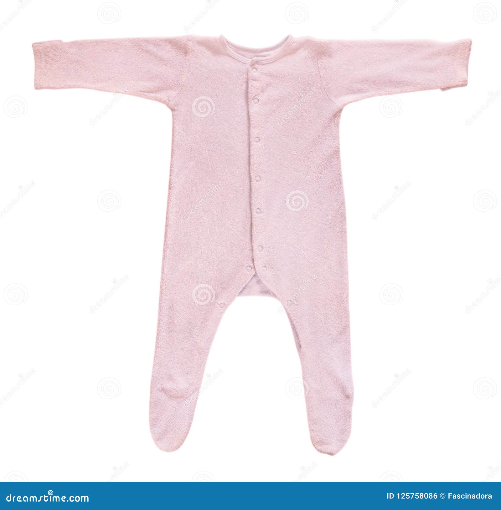Pink Baby Sleeper Isolated on White Stock Photo Image of object