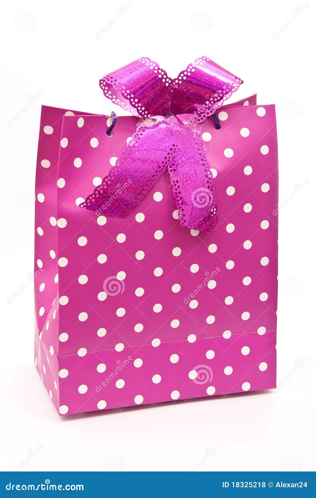 Pink bag with bow stock photo. Image of pink, shop, surprise 18325218