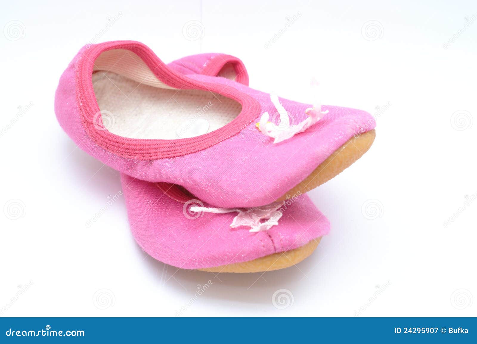 Pink ballet shoes stock image. Image of ballet, kids - 24295907