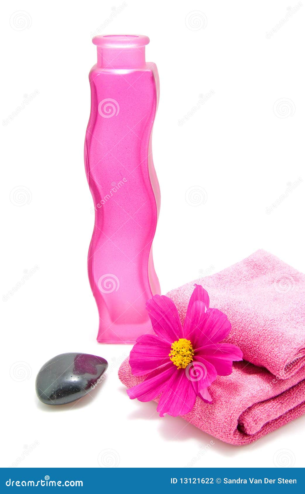 Pink bathroom accessory stock photo. Image of beauty 13121622