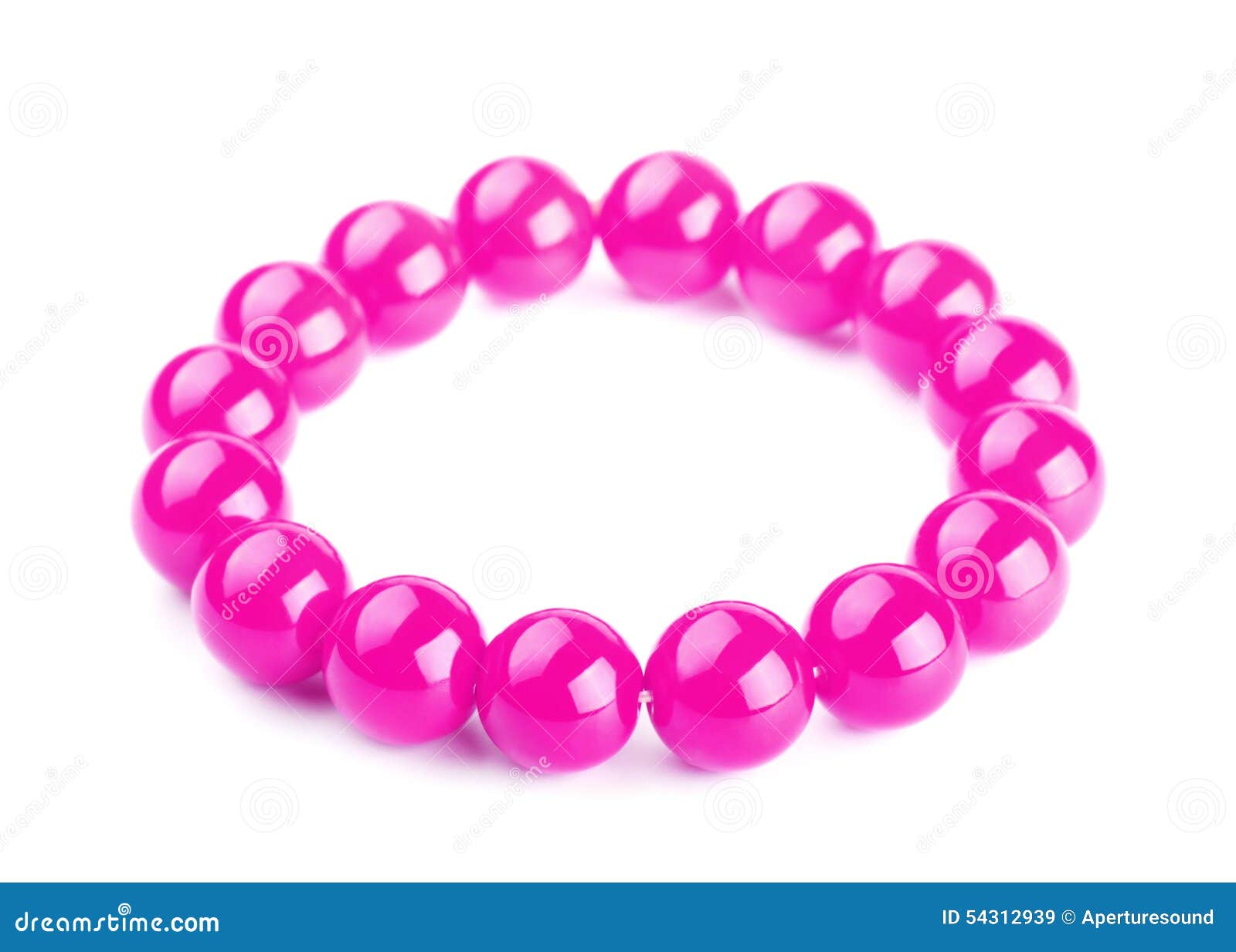 Pink bead bracelet stock image. Image of beautiful, beauty 54312939
