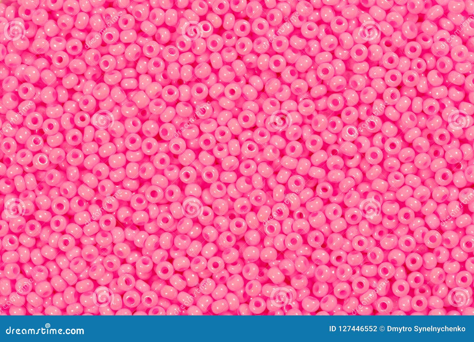 Pink Beads Macro Background Stock Photo, Picture and Royalty Free