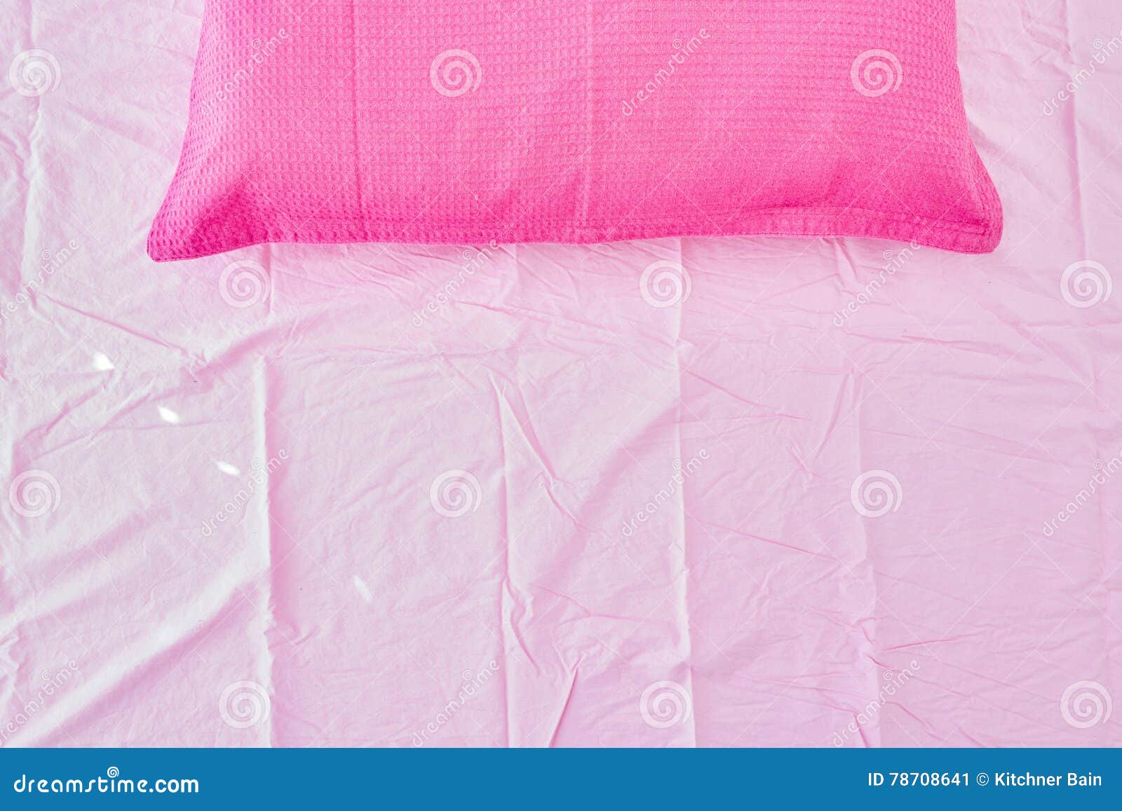 Pink Bedroom Pillow stock image. Image of pillow, night 78708641