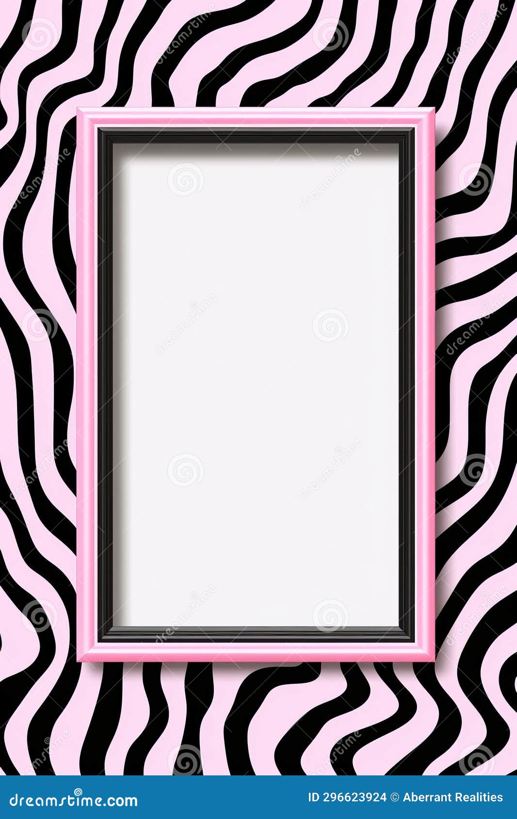 A Pink and Black Zebra Print Background with a White Frame Stock  Illustration - Illustration of space, creativity: 296623924, image size:1066x1690