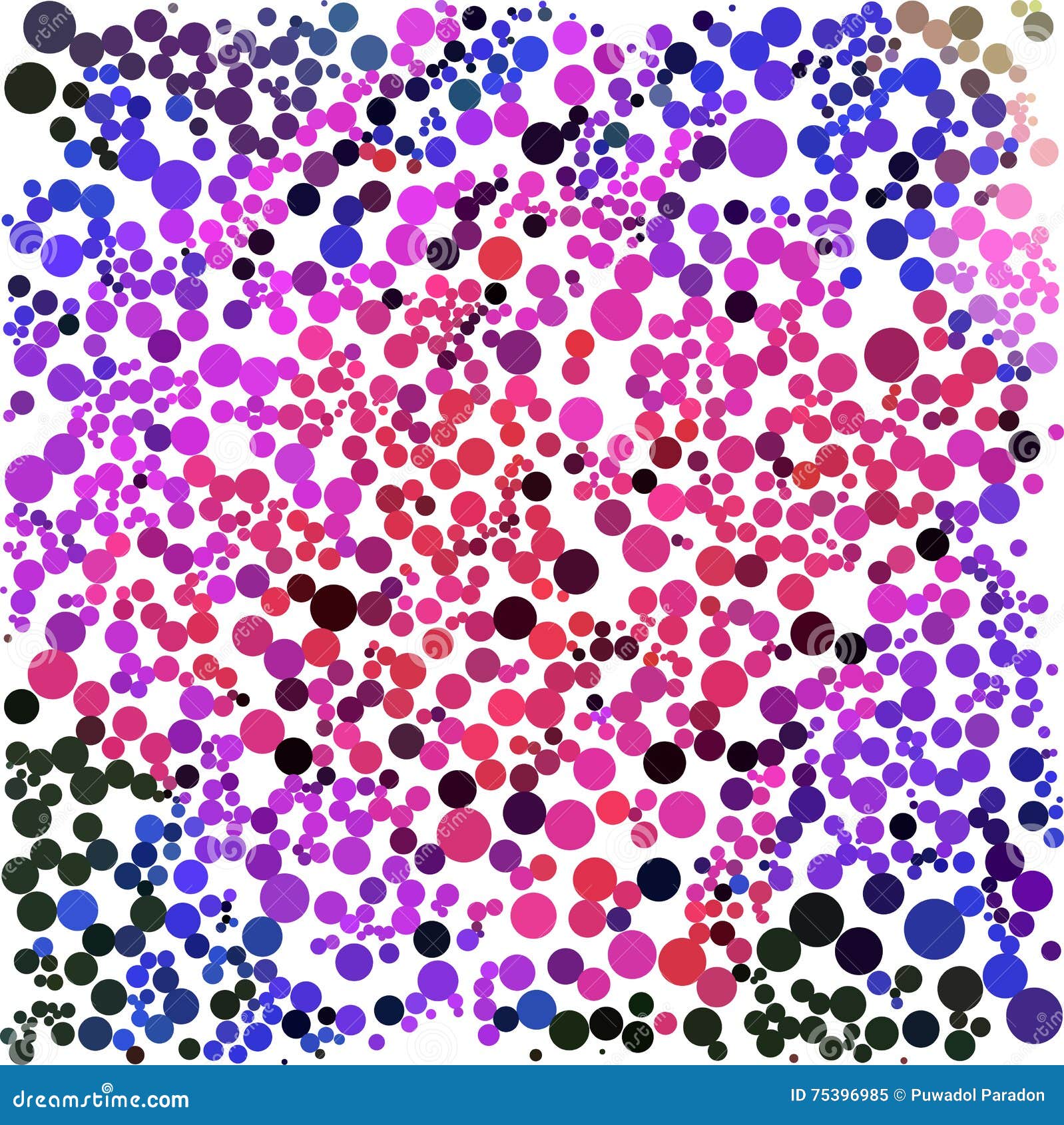 Pink Blue Black Dot on White Business Background Stock Vector