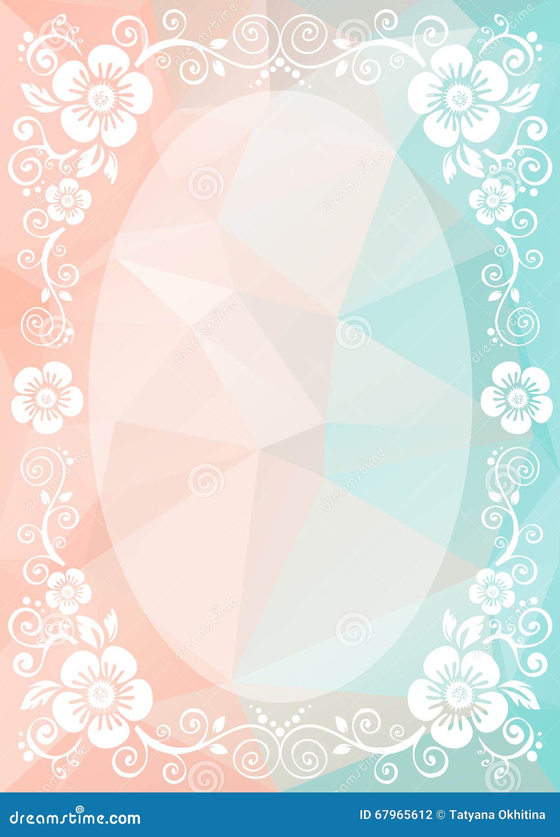 Pink blue border stock vector. Illustration of blue, mosaic 67965612