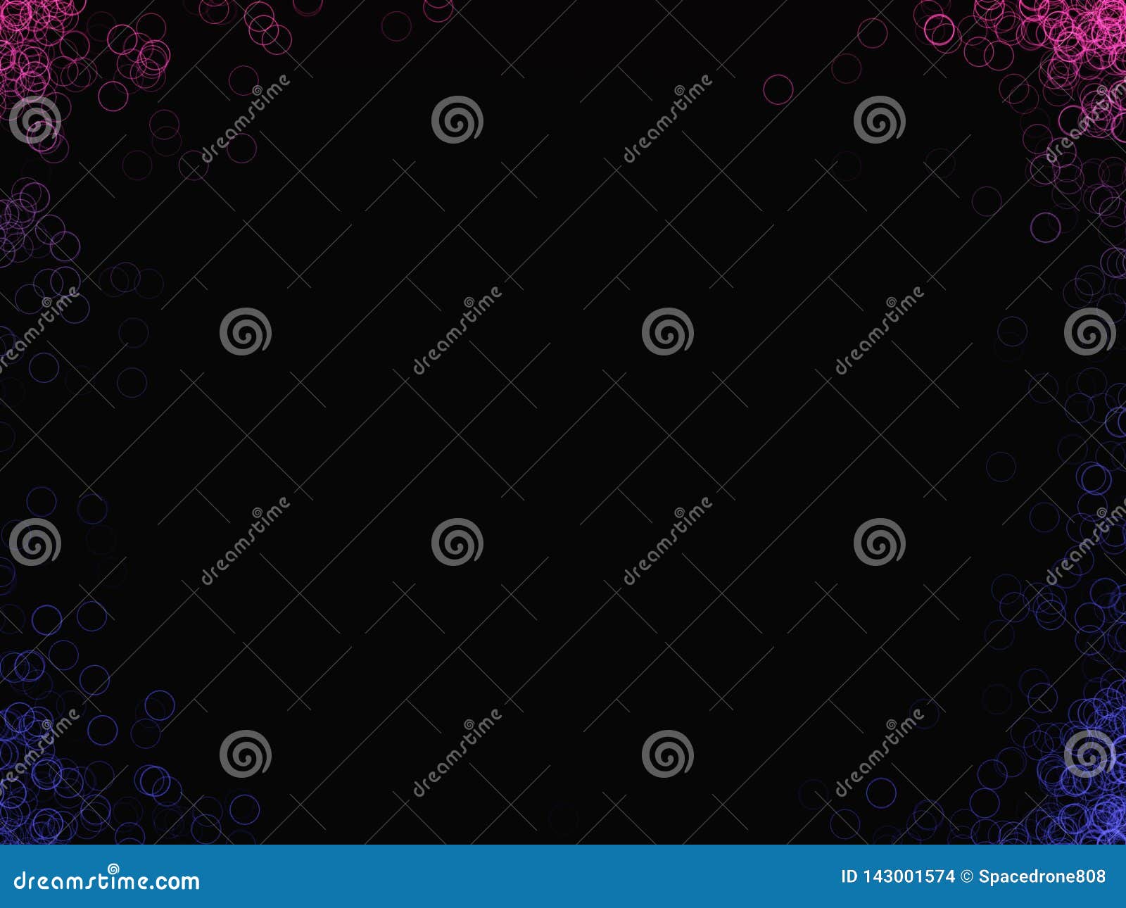 Pink and Blue Bubbles Illustration Background Stock Illustration