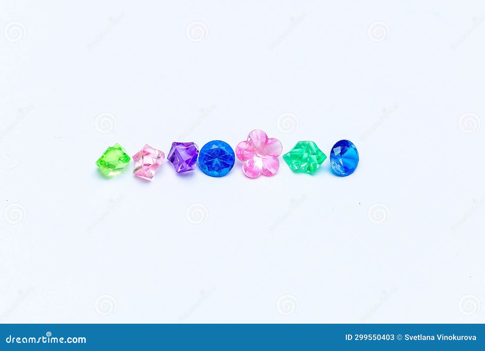 Pink and Blue Diamonds Close Up on Light Background Stock Image Image