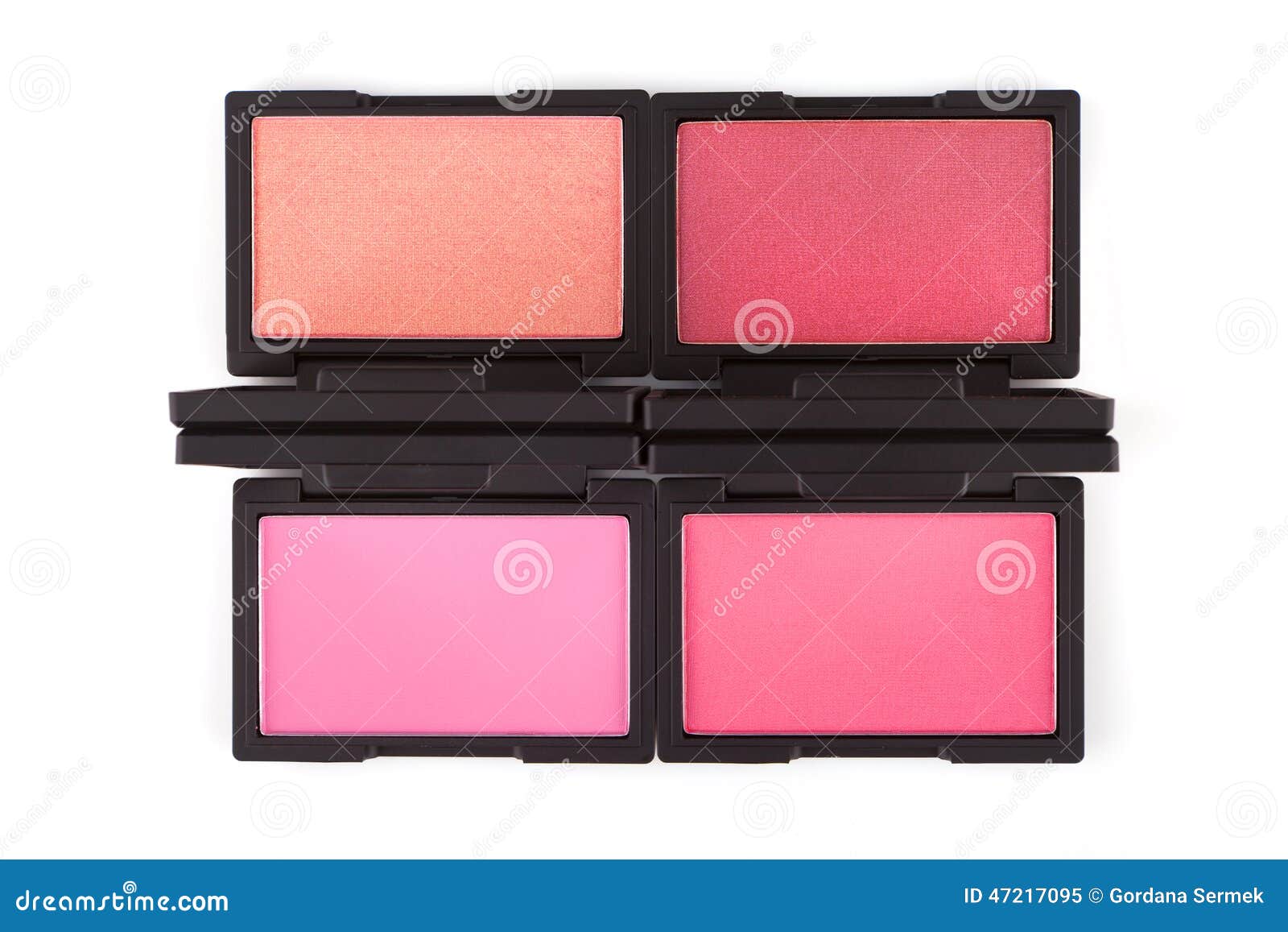 Pink blush palettes stock image. Image of lady, beige 47217095