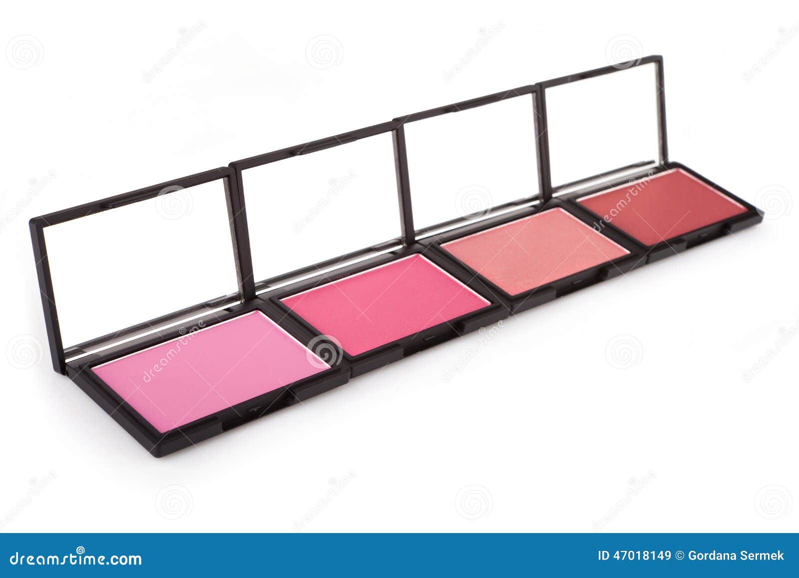 Pink blush palettes stock image. Image of mirror, blush 47018149