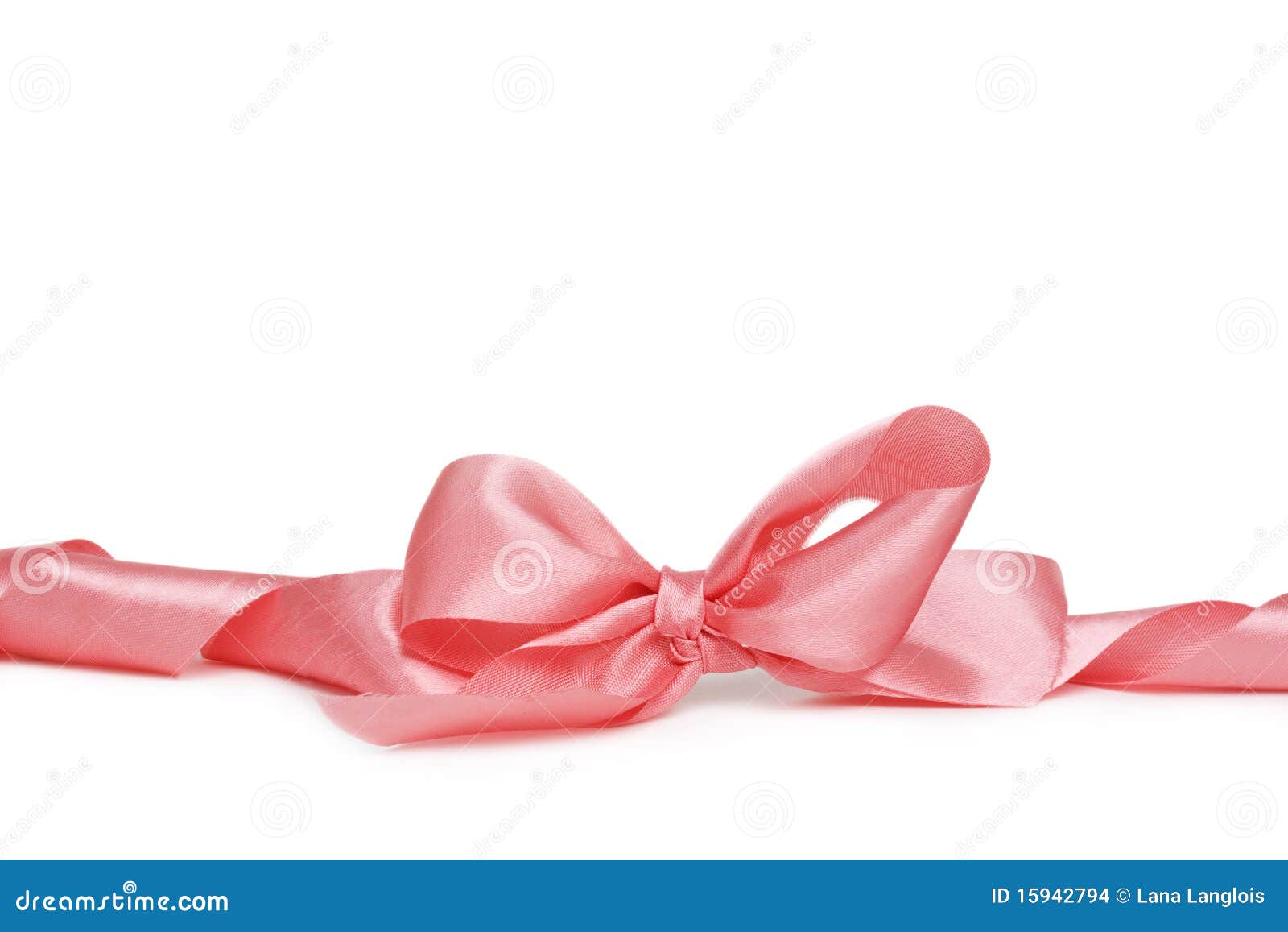 Pink bow stock photo. Image of delicate, pink, decoration 15942794