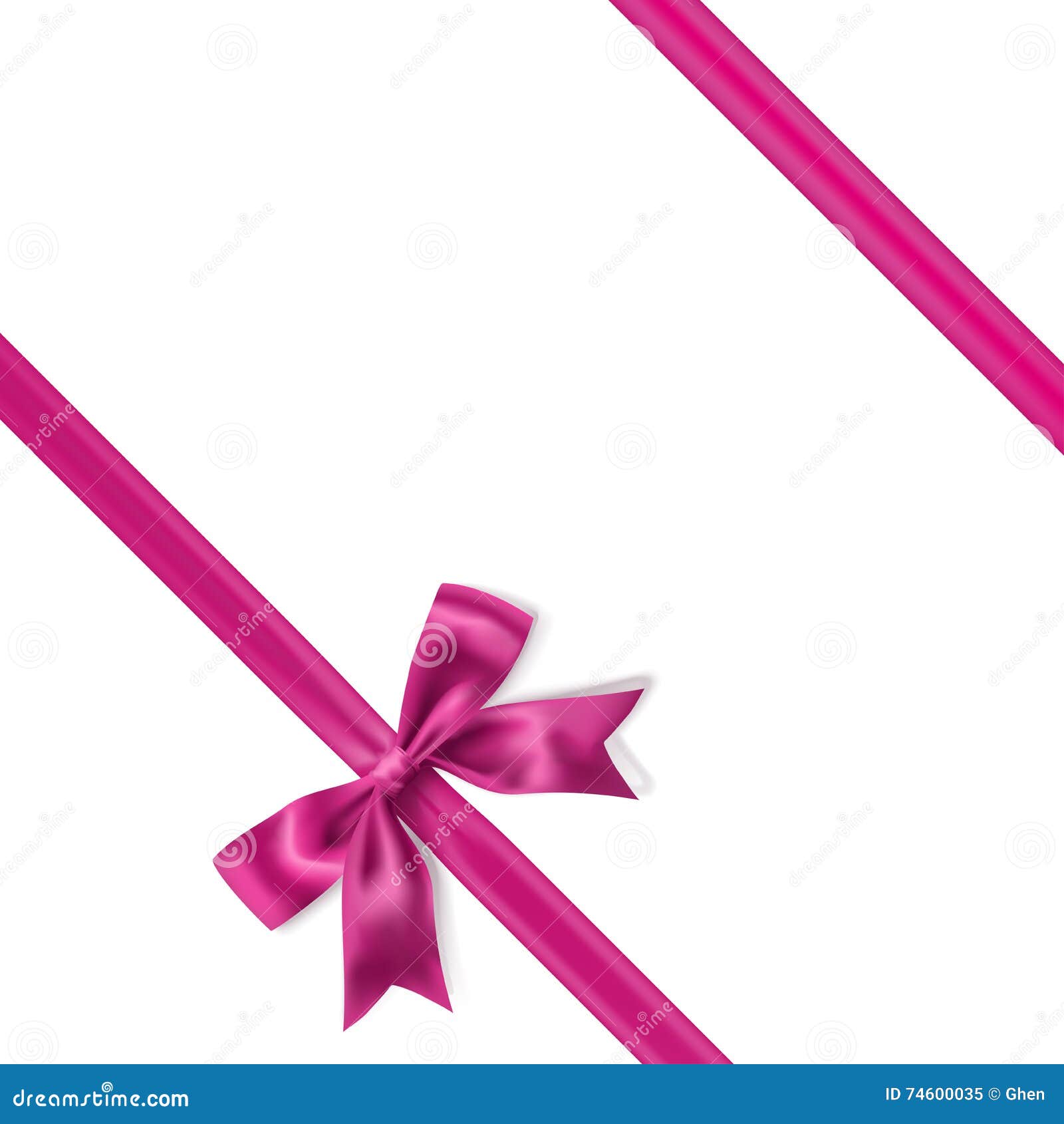 Pink bow decoration stock vector. Illustration of pink 74600035
