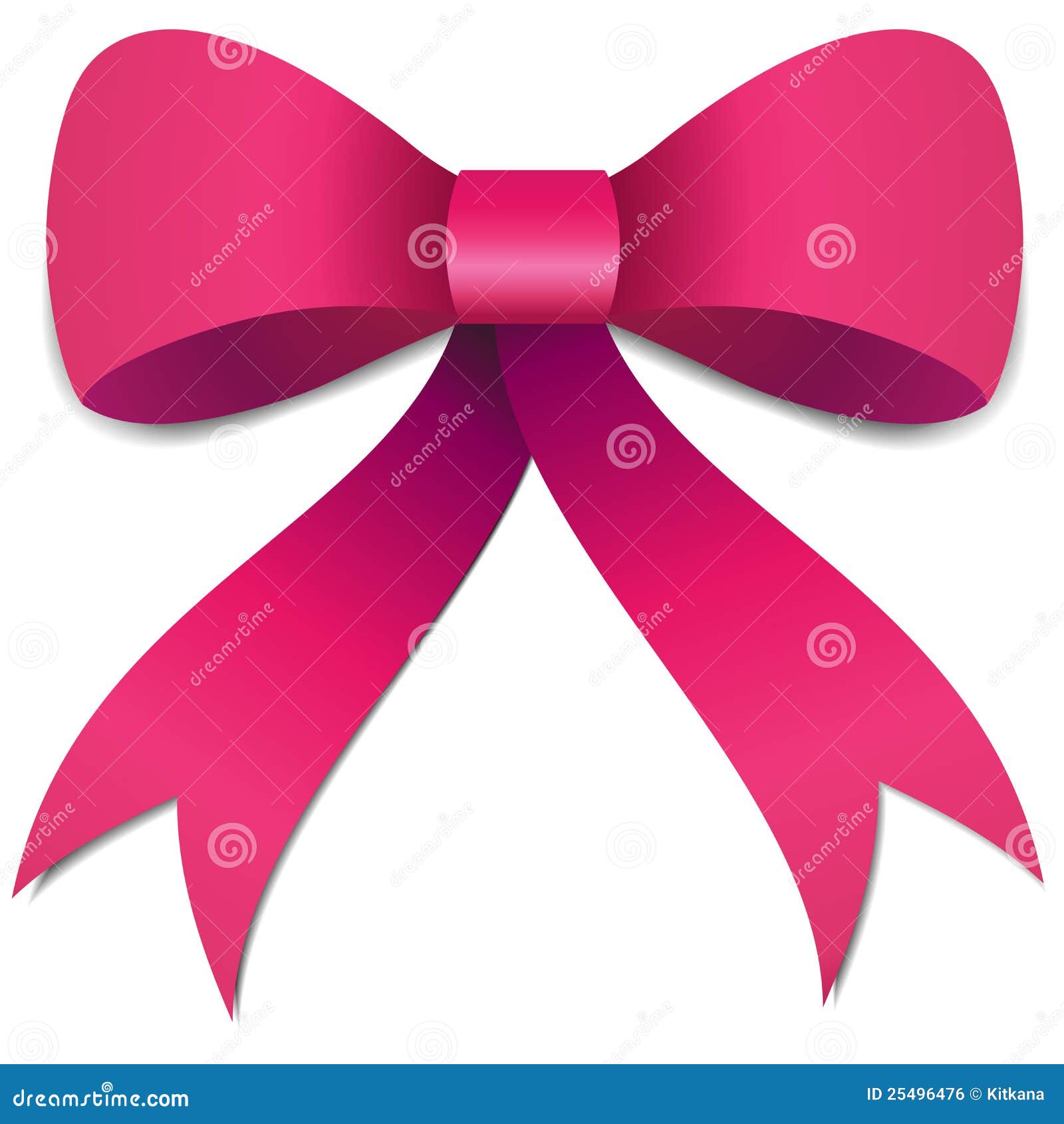 Pink Bow illustration stock illustration. Illustration of national -  25496476