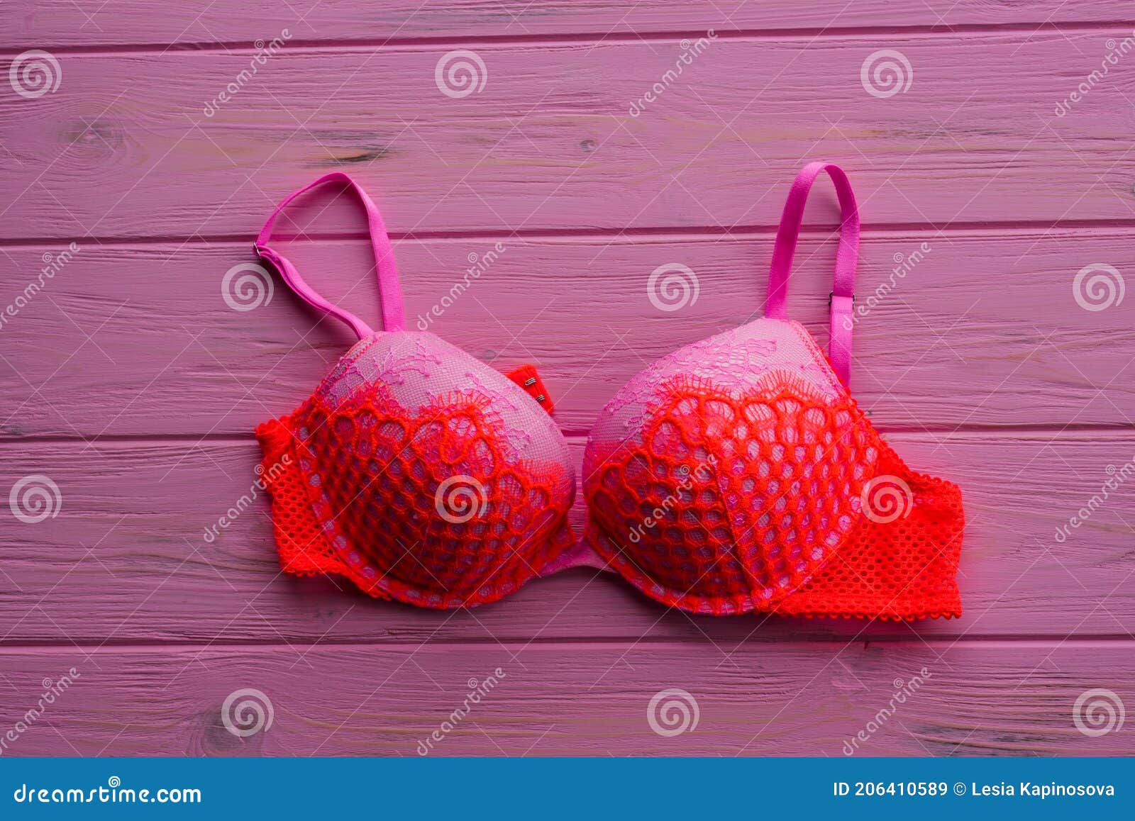 Pink Bra Bra On Pink Background Beautiful Underwear Clothes For Women Stock Image Image Of 