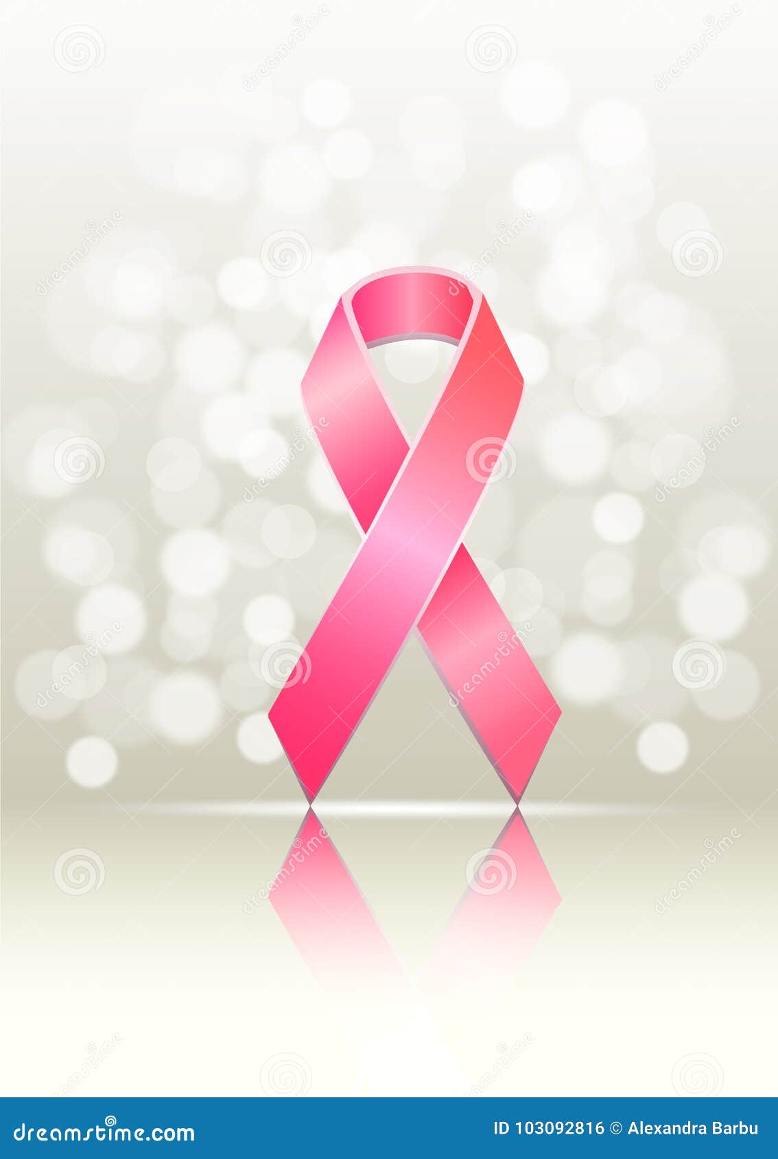 Glitter Breast Cancer Awareness Ribbon Art Board Print for Sale