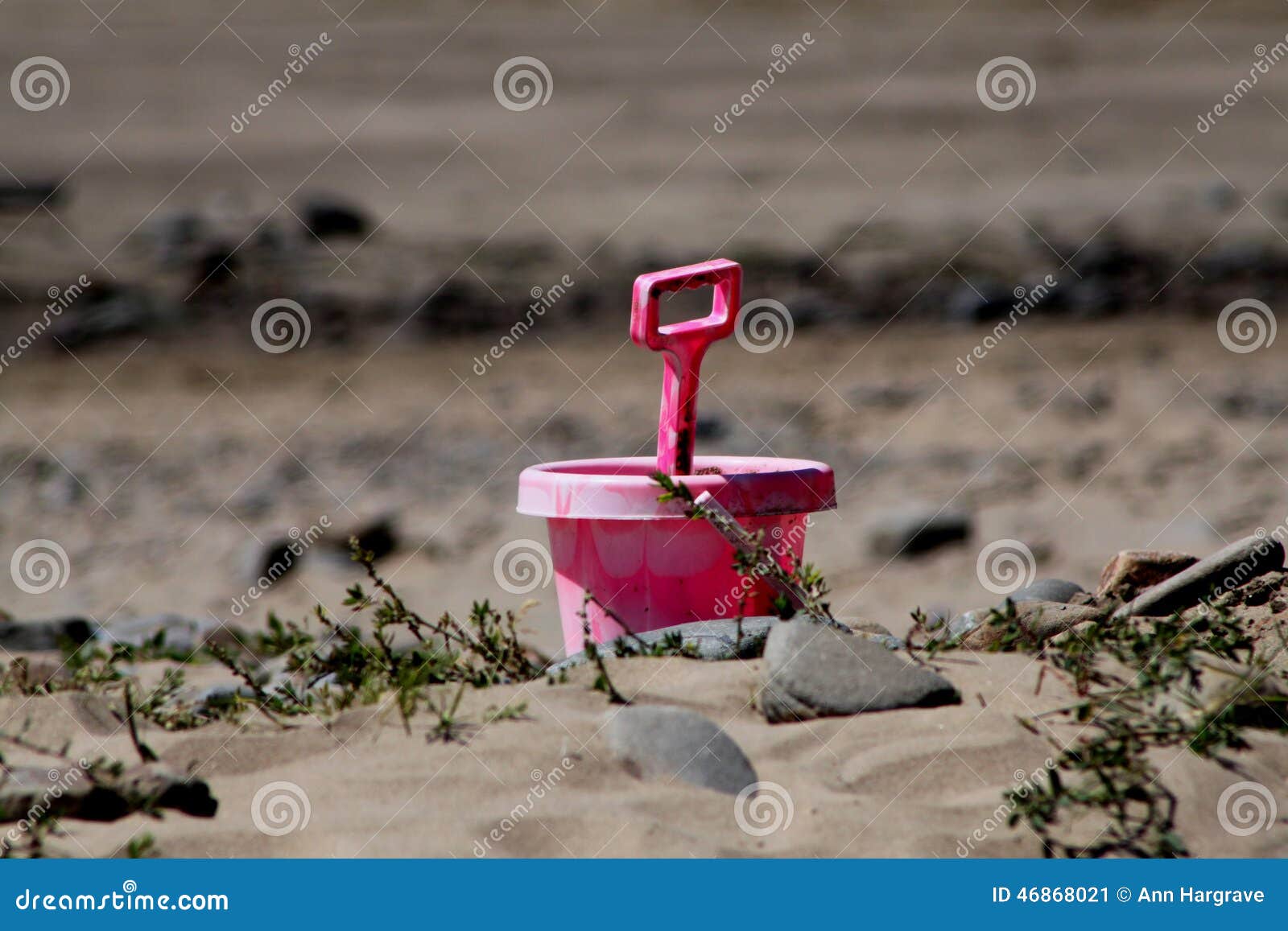 pink bucket and spade