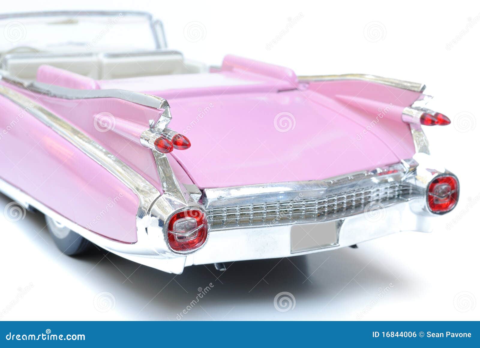 Pink Cadillac stock photo. Image of vintage, tail, cars 16844006