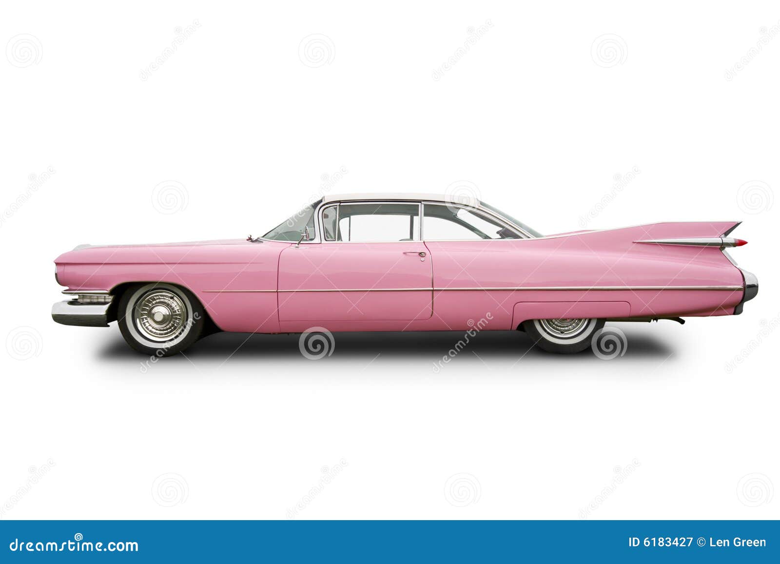 pink cadillac classic car