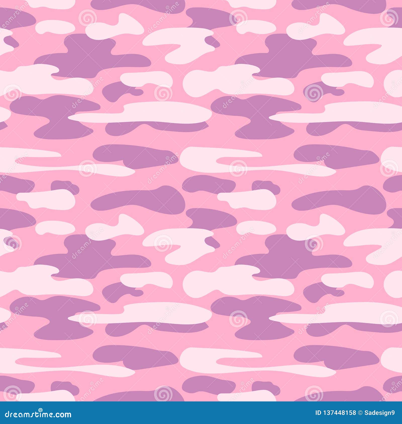 Pink Camouflage Seamless Pattern. Stock Vector - Illustration of ...