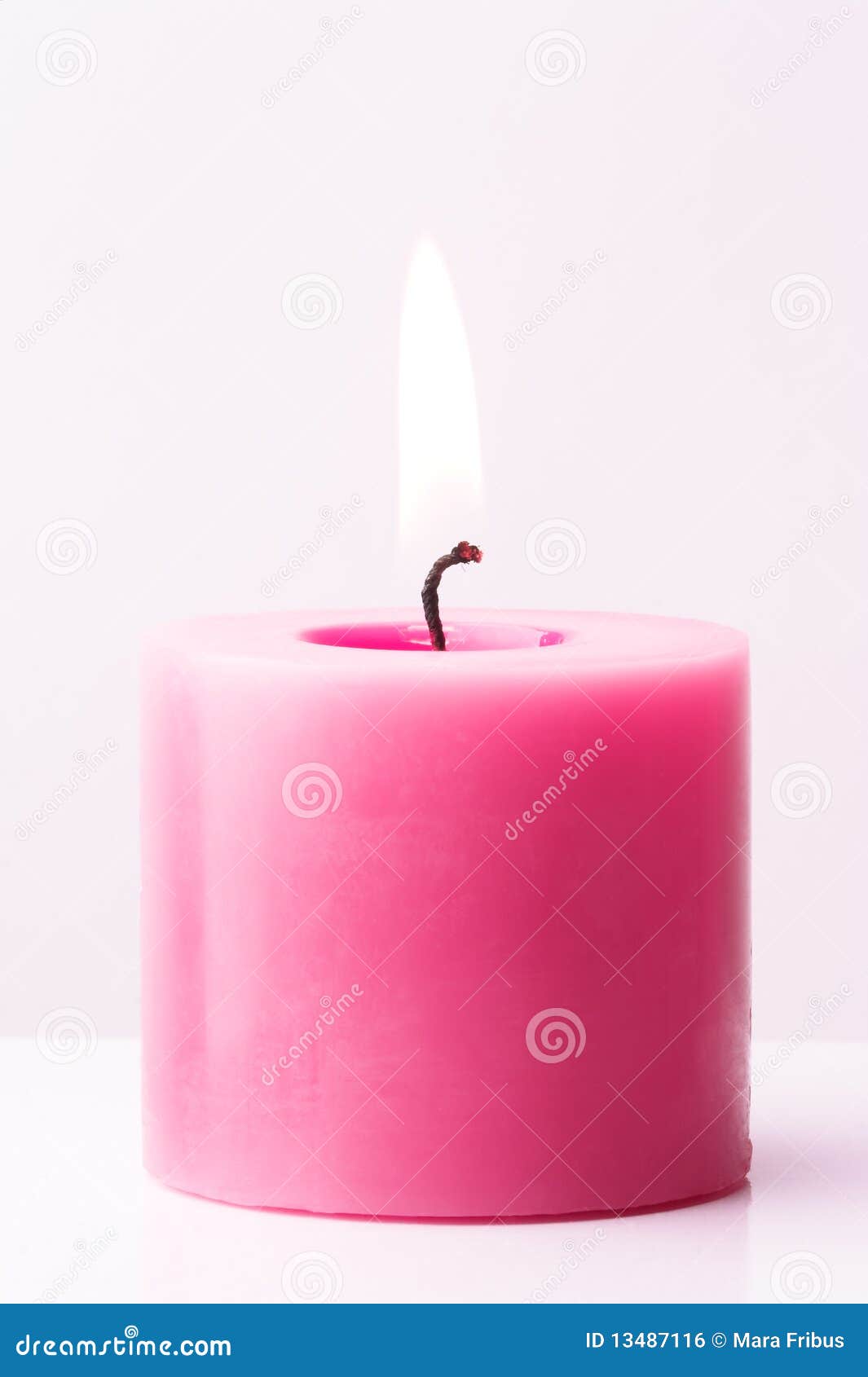 Pink candle stock photo. Image of love, light, burn, flame 13487116