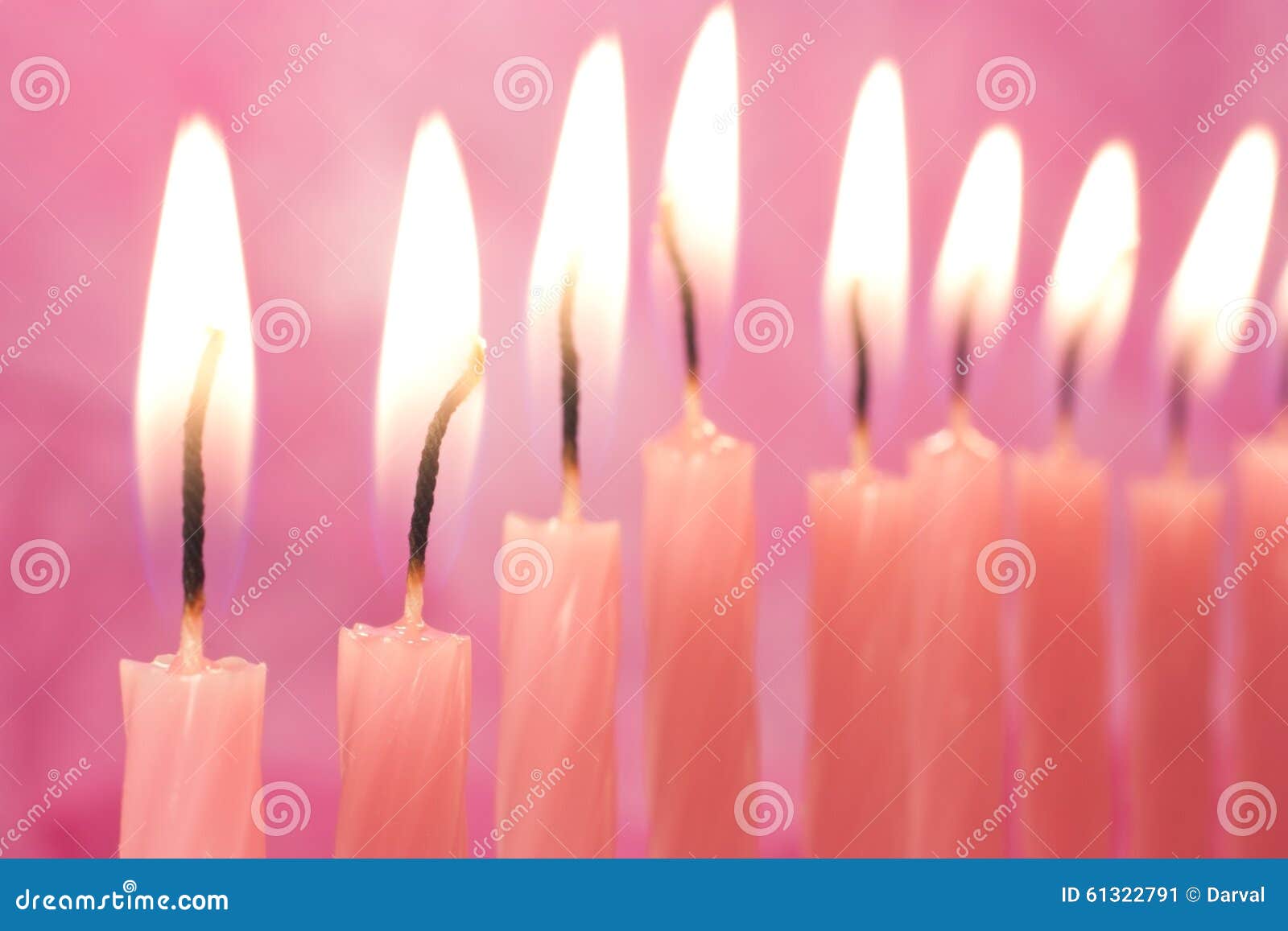 Pink candles stock image. Image of female, happiness 61322791