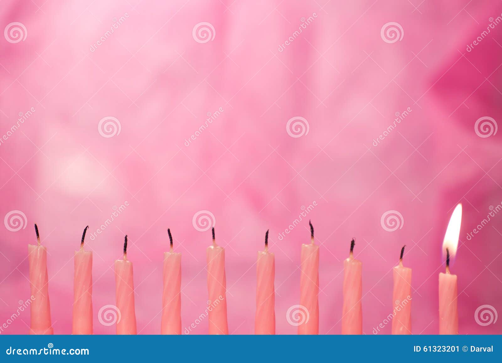 Pink candles stock image. Image of turn, pink, event 61323201