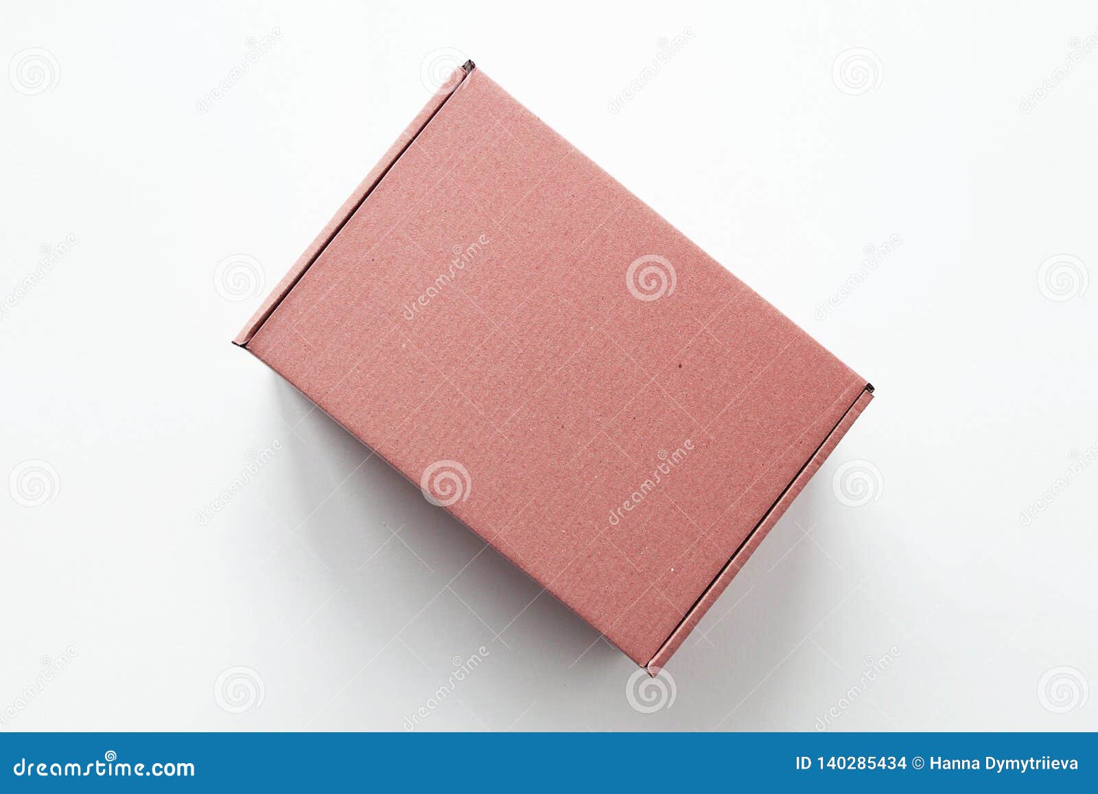 Pink cardboard gift box stock photo. Image of cardboard 140285434