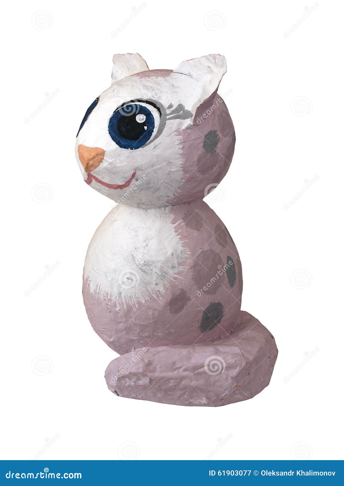 oogsten Republikeinse partij Technologie Pink Cat Out of Papier-mache Stock Image - Image of spots, animal: 61903077