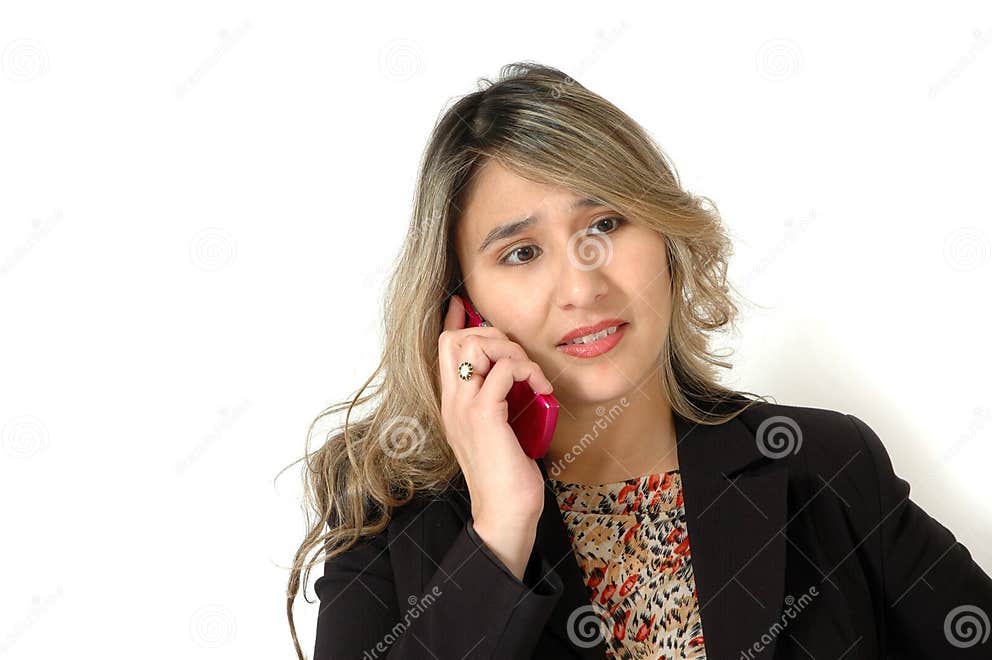 Pink Cell phone stock photo. Image of cute, beauty, chat 1563674