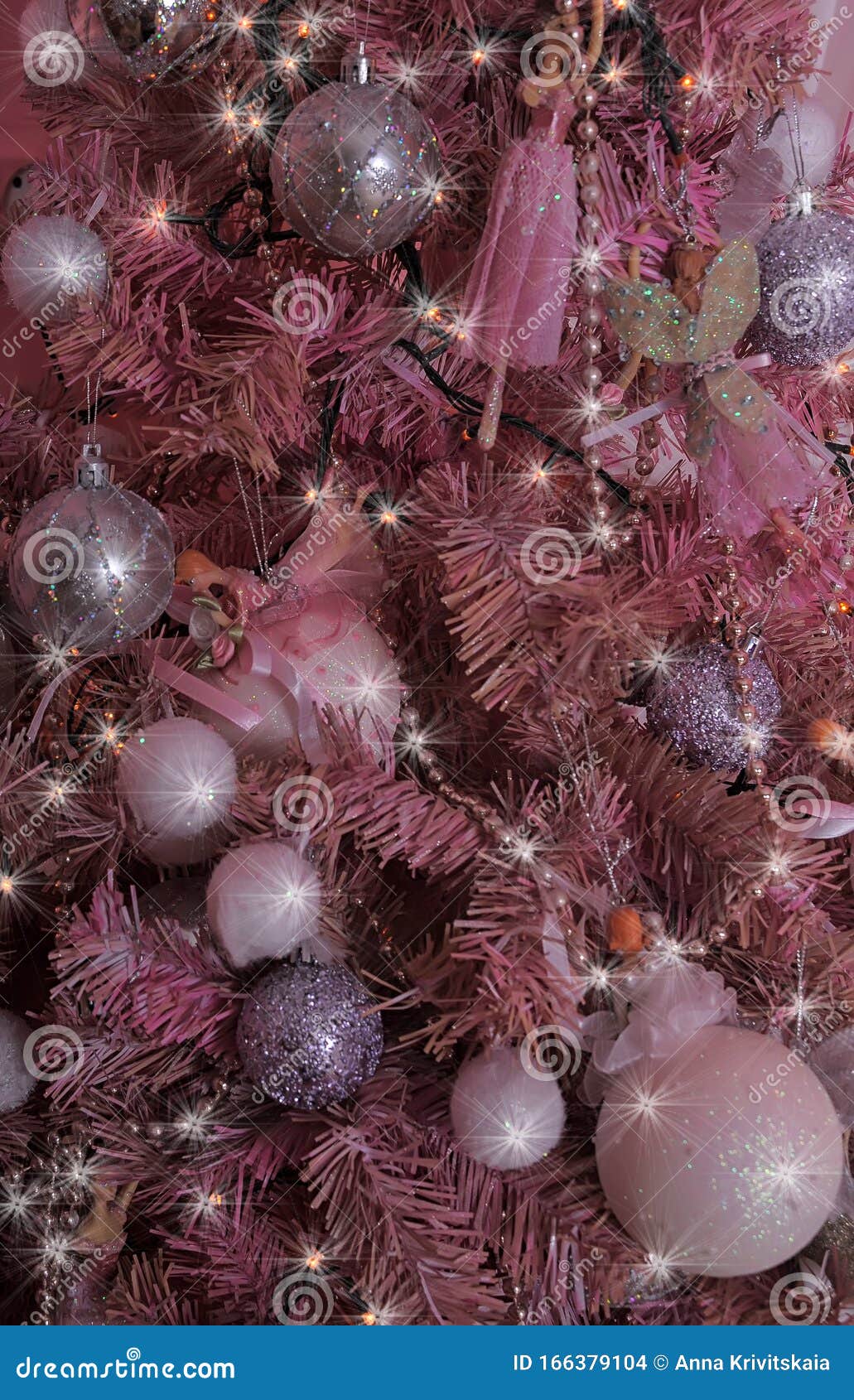 Pink Christmas Balls, Decorations Stock Photo Image of pink, country