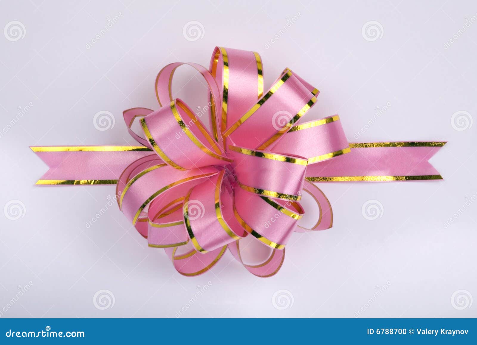 Pink christmas bow stock photo. Image of event, cutting 6788700