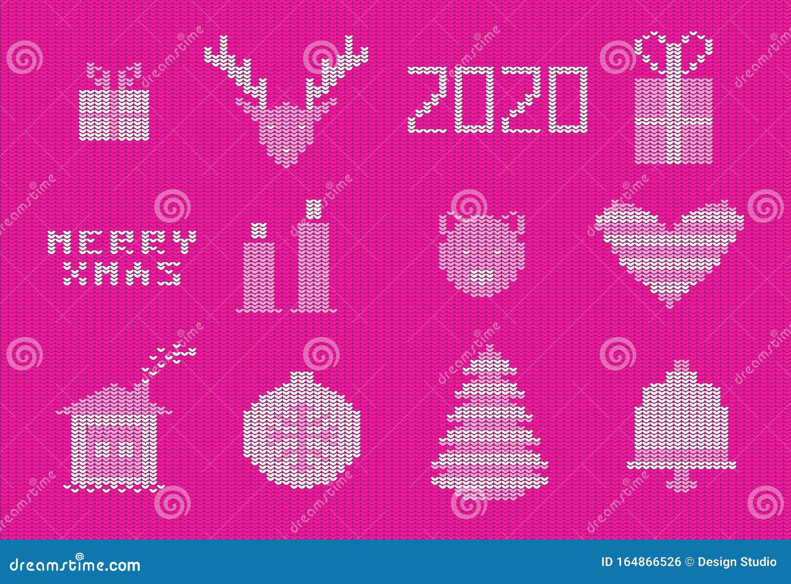 Download Pink Christmas Ugly Sweater Stock Vector - Illustration of ...