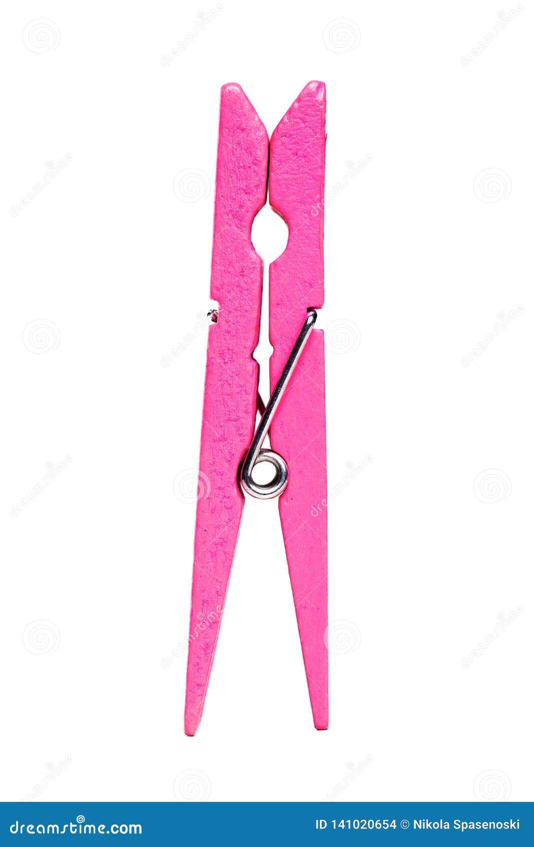 Pink clothes peg stock photo. Image of wooden, white 141020654