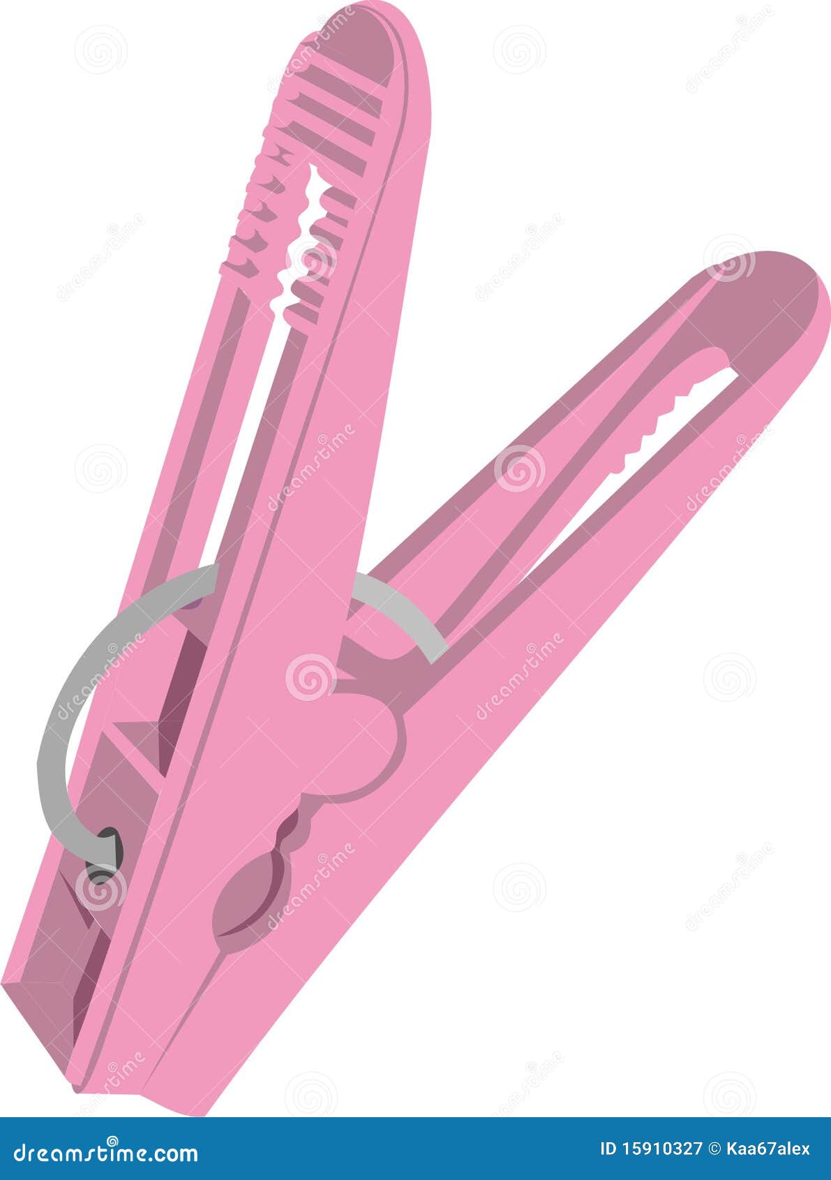 Pink clothespin stock vector. Illustration of house, cosiness 15910327