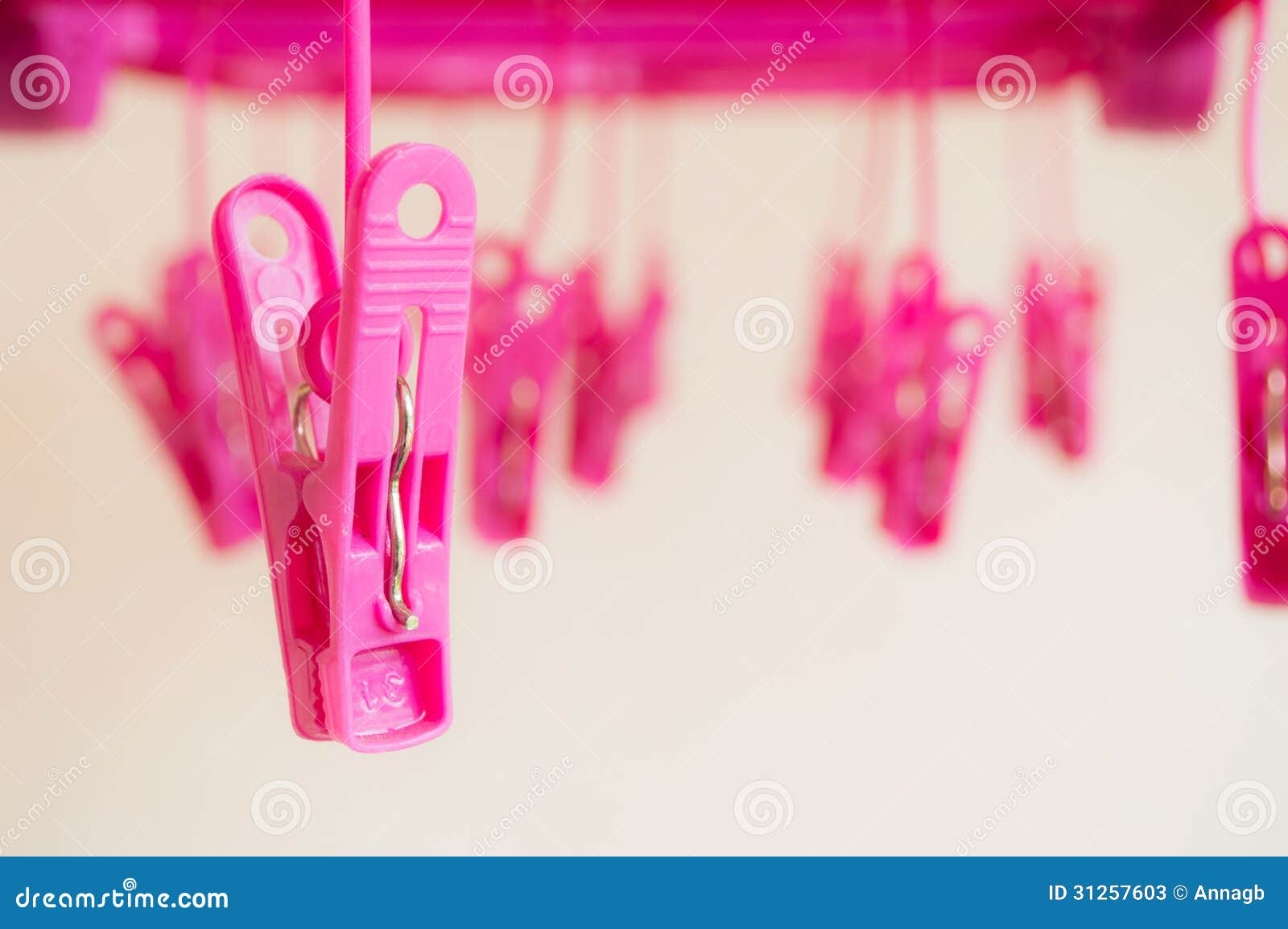 Pink clothespins stock image. Image of clothes, clothespin 31257603