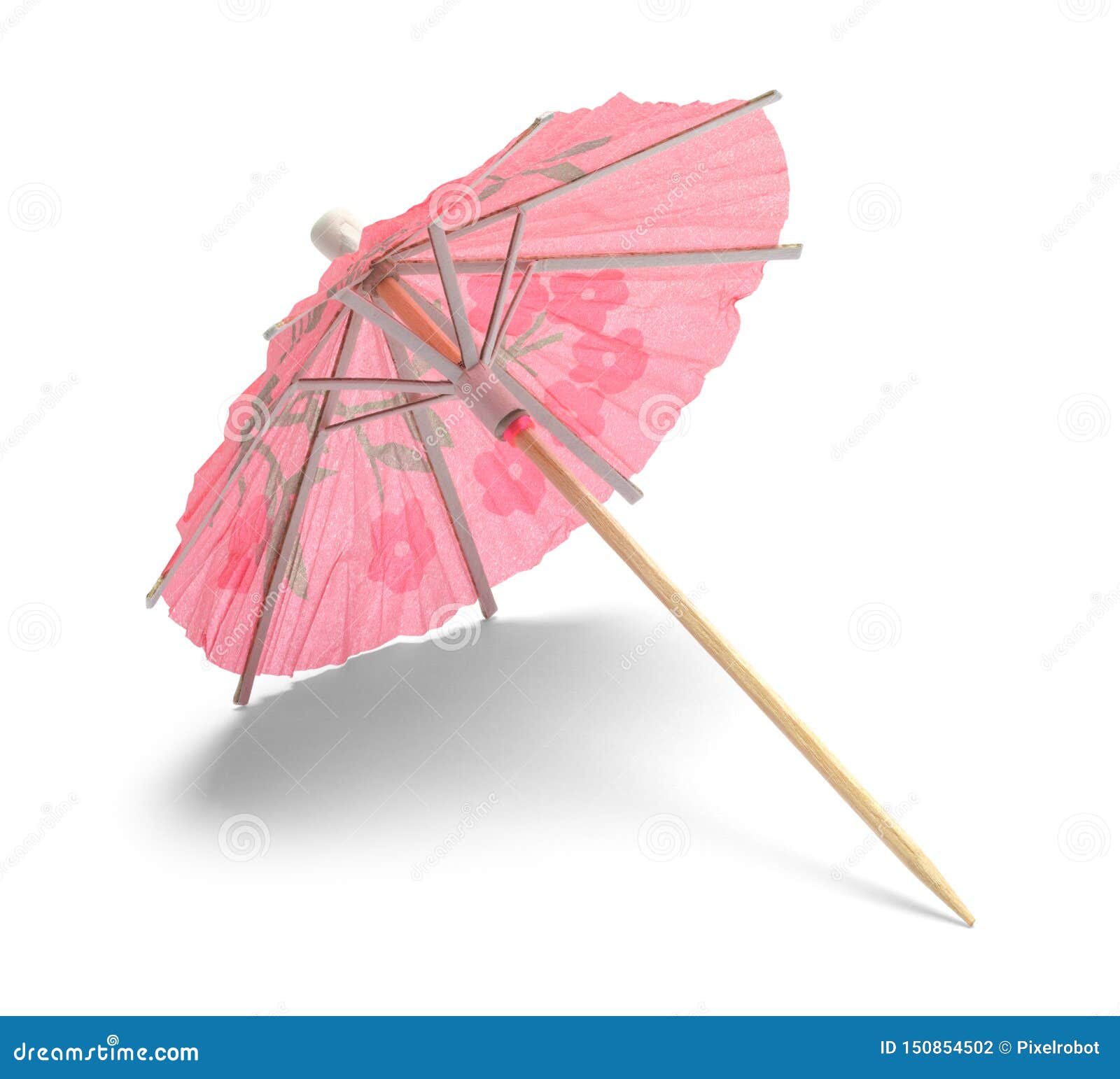 Pink Cocktail Umbrella stock photo. Image of view, side 150854502